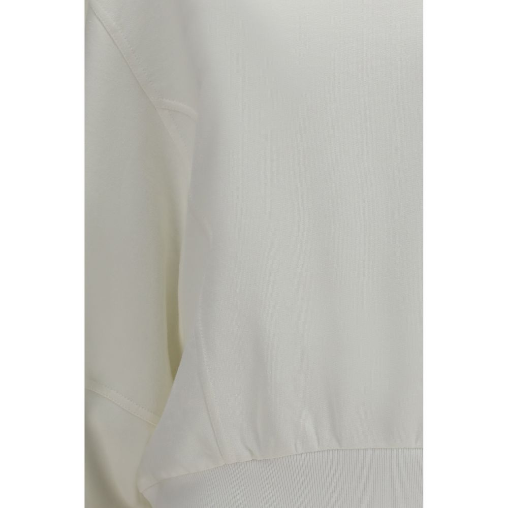 Brunello Cucinelli White Cotton Sweatshirt