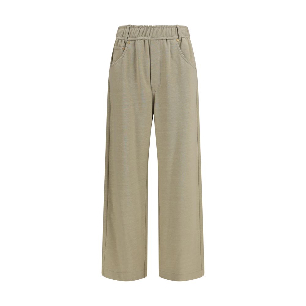 Brunello Cucinelli Beige Cotton Casual Pants