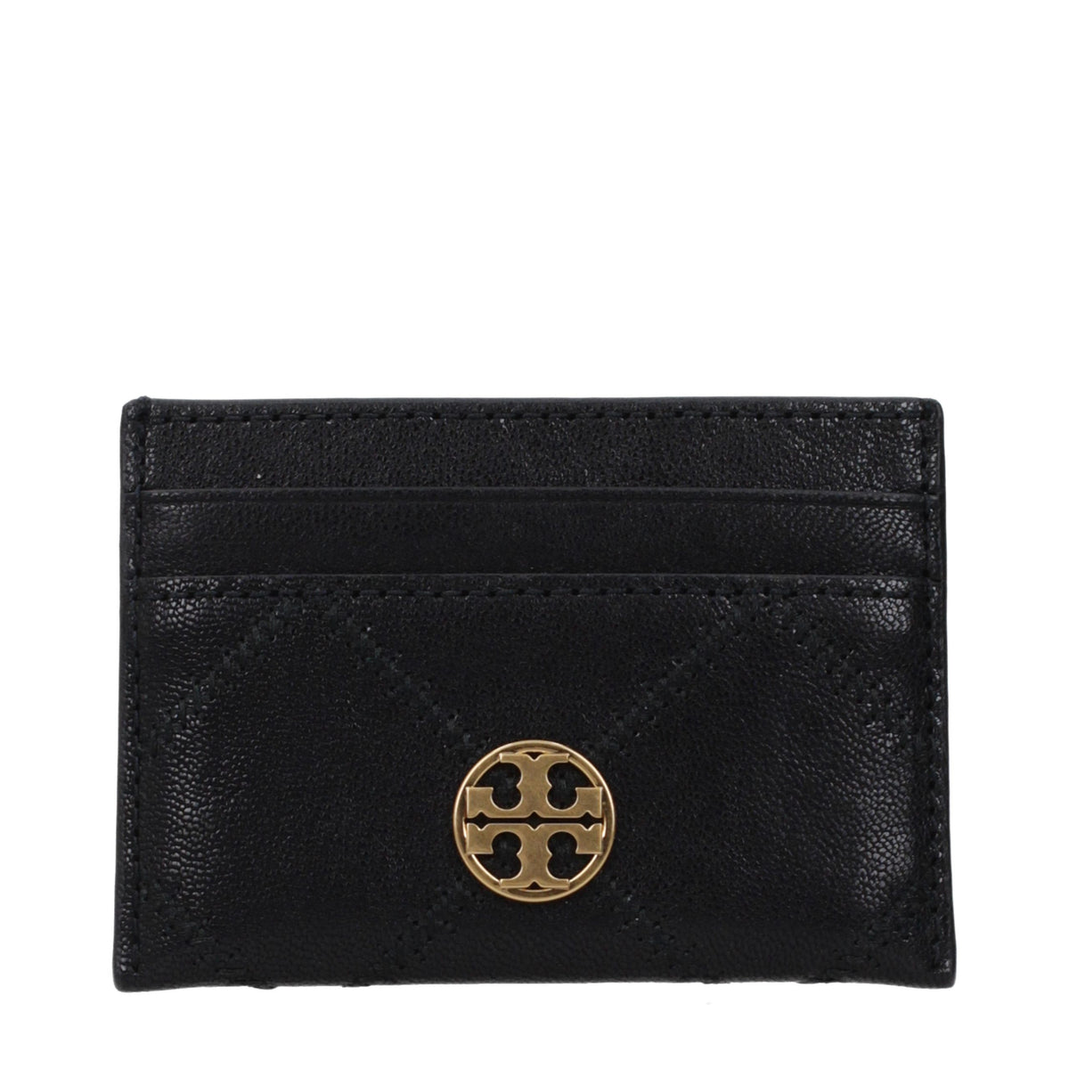 Tory Burch Black Leather Cardholder