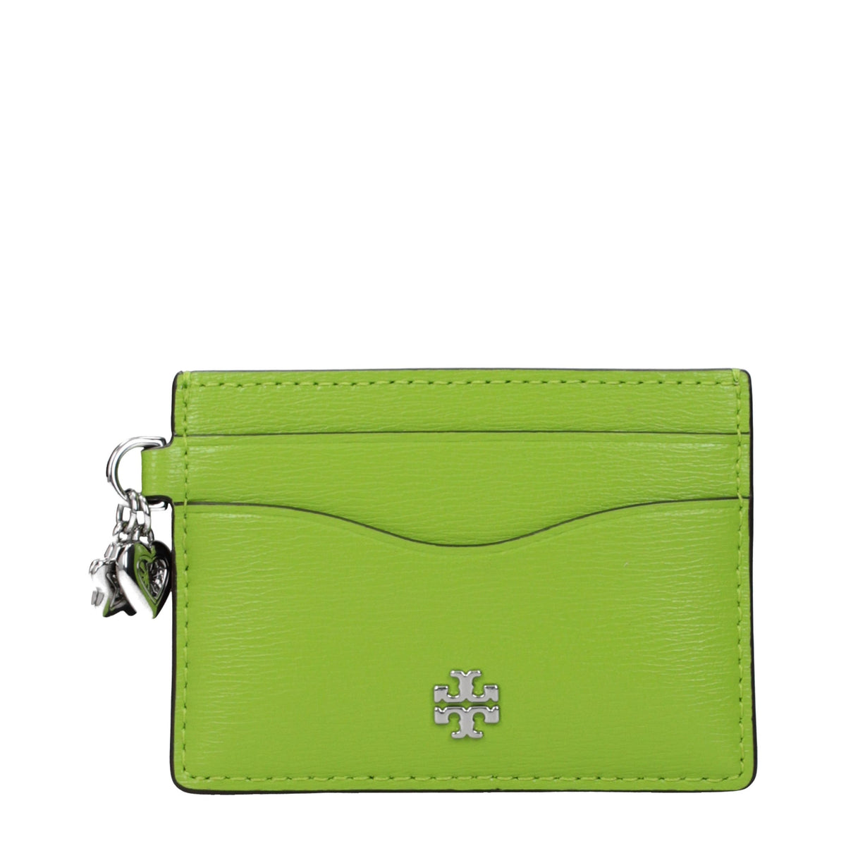 Tory Burch Green Leather Cardholder