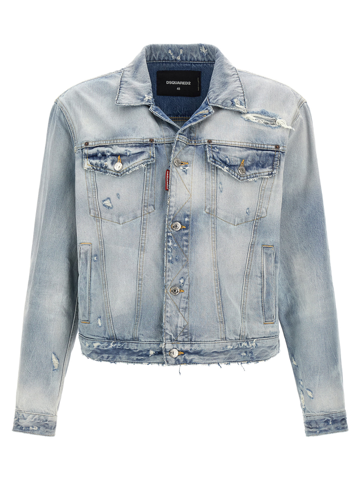 Dsquared² Blue Cotton Denim Jacket