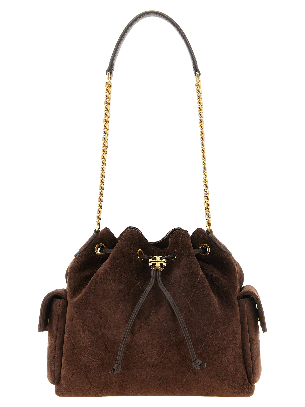 Tory Burch Brown Calfskin Shoulder Bag