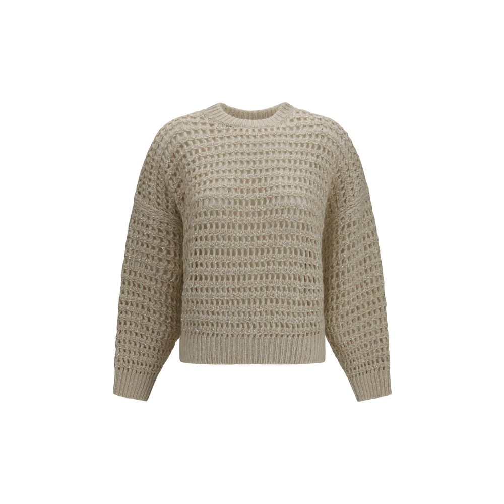 Brunello Cucinelli Beige Wool Oves Aries Sweatshirt