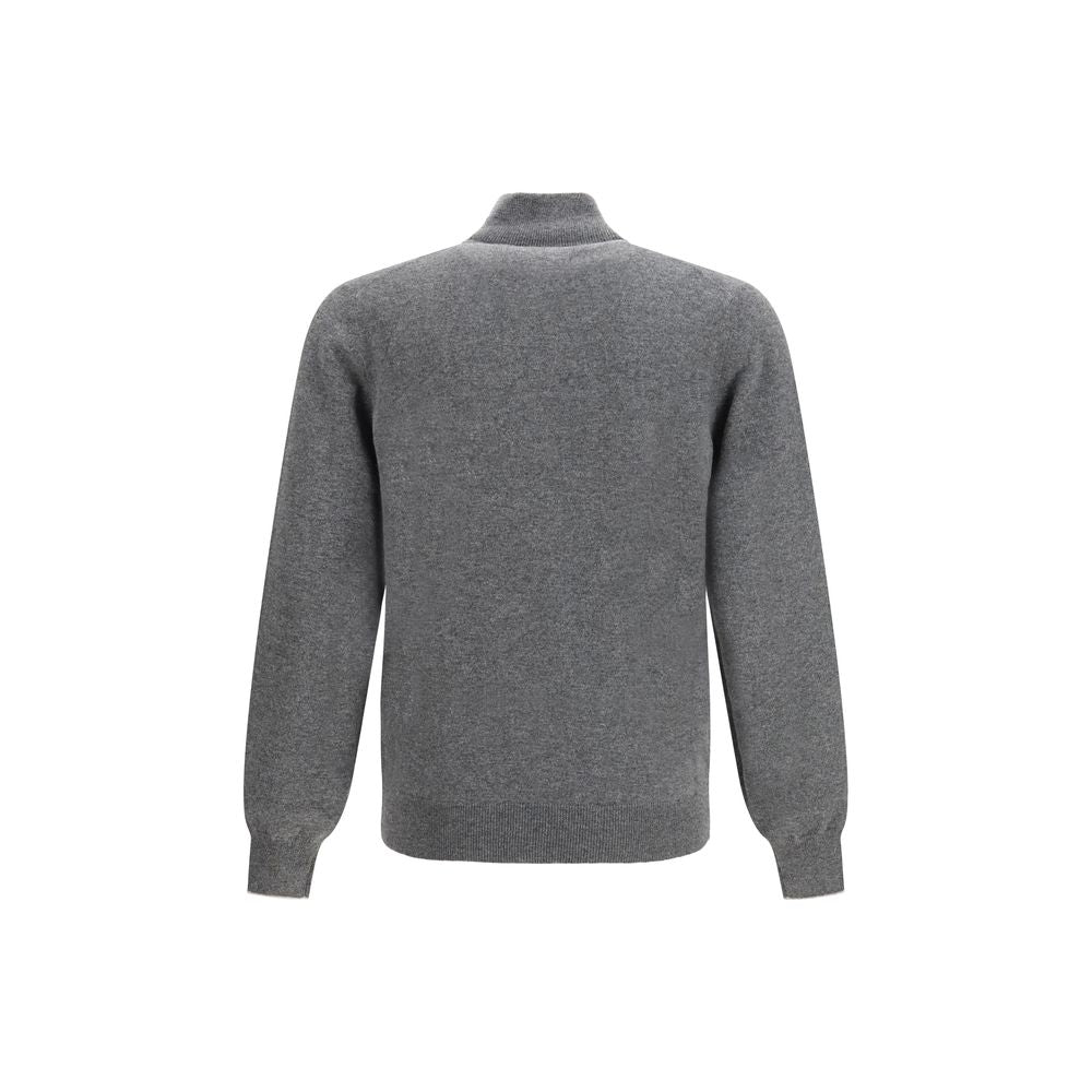 Brunello Cucinelli Gray Cashmere Sweatshirt