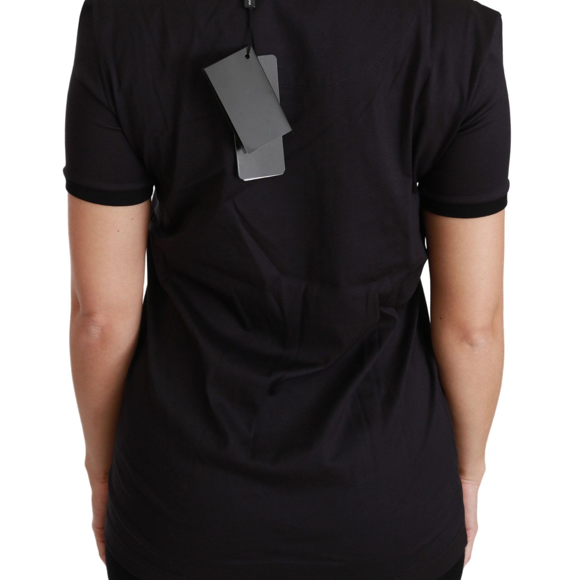 Dolce & Gabbana Black #ImAChristmasTree Crewneck Top T-shirt