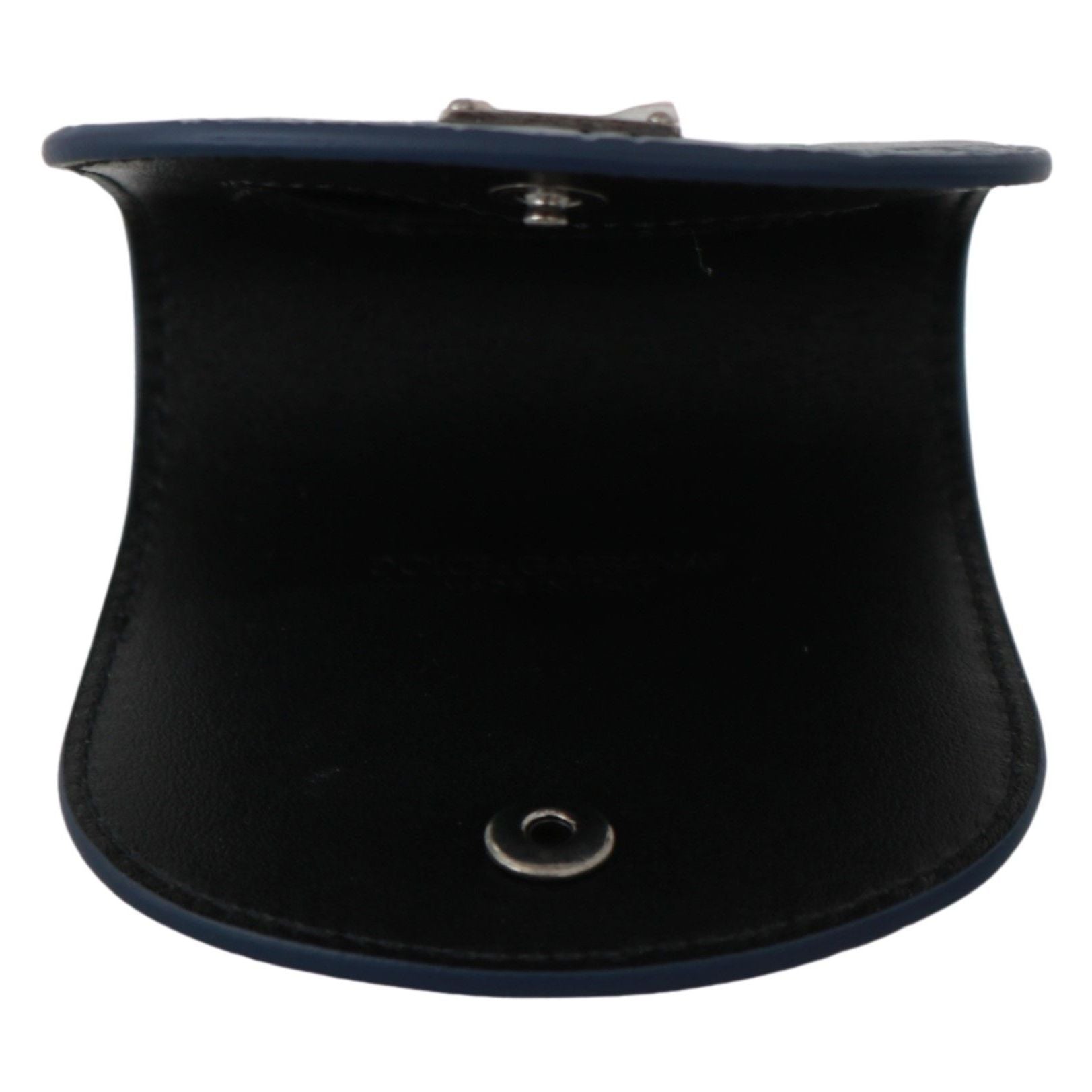 Dolce & Gabbana Blue Leather Holder Pocket Condom Case
