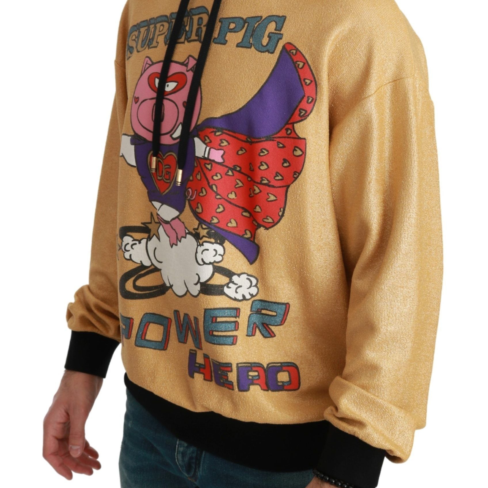 Dolce & Gabbana Gold Pig of the Year Hooded Sweater