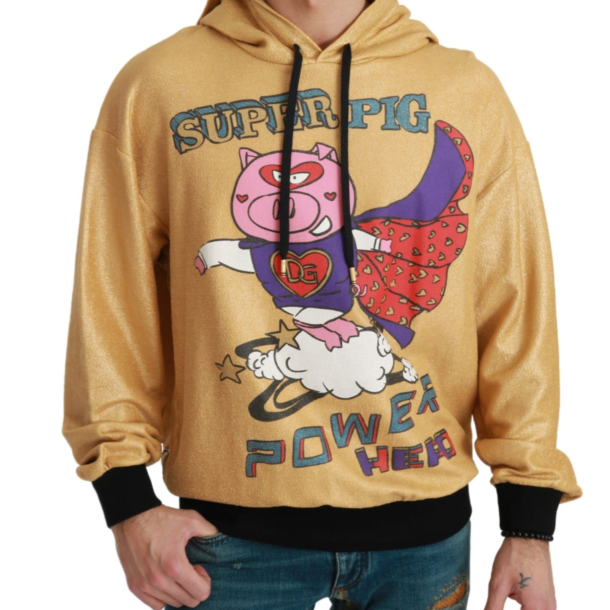 Dolce & Gabbana Gold Pig of the Year Hooded Sweater