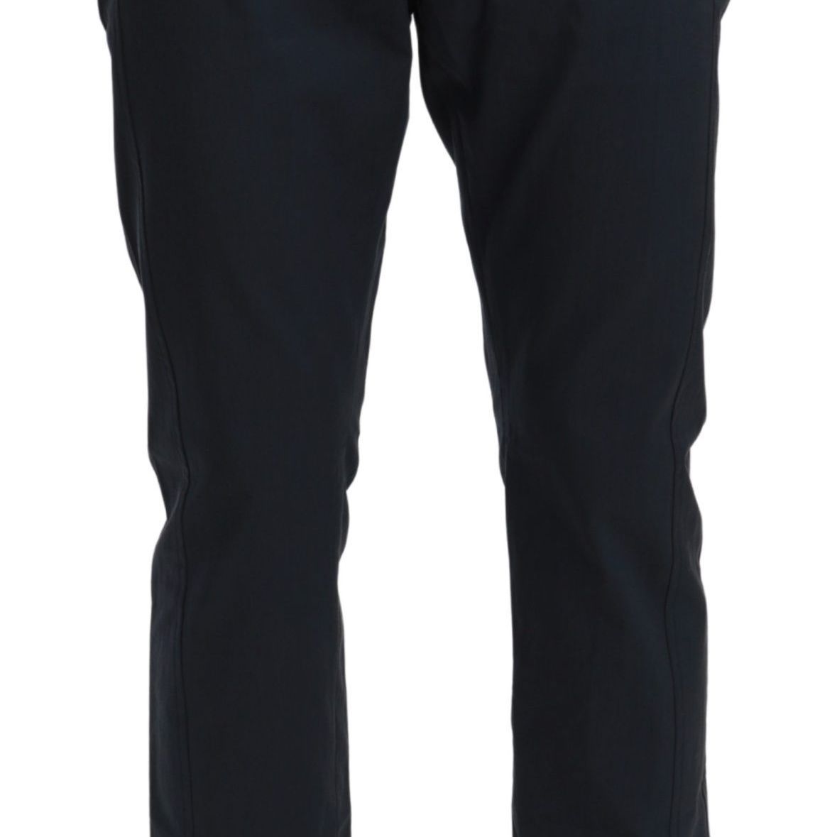 Dolce & Gabbana Brown Stripes Cropped Trousers Pants
