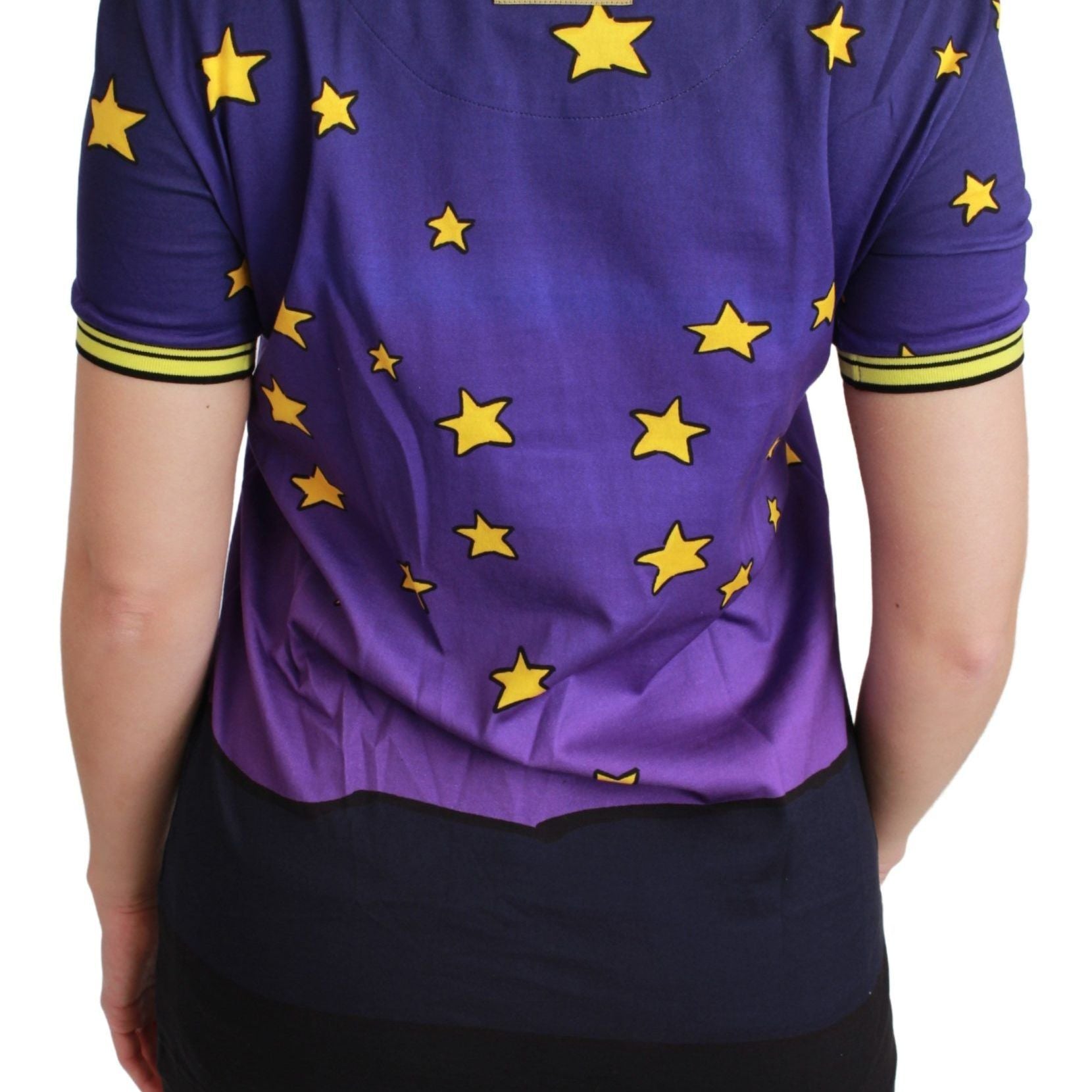 Dolce & Gabbana Purple YEAR OF THE PIG Top Cotton T-shirt