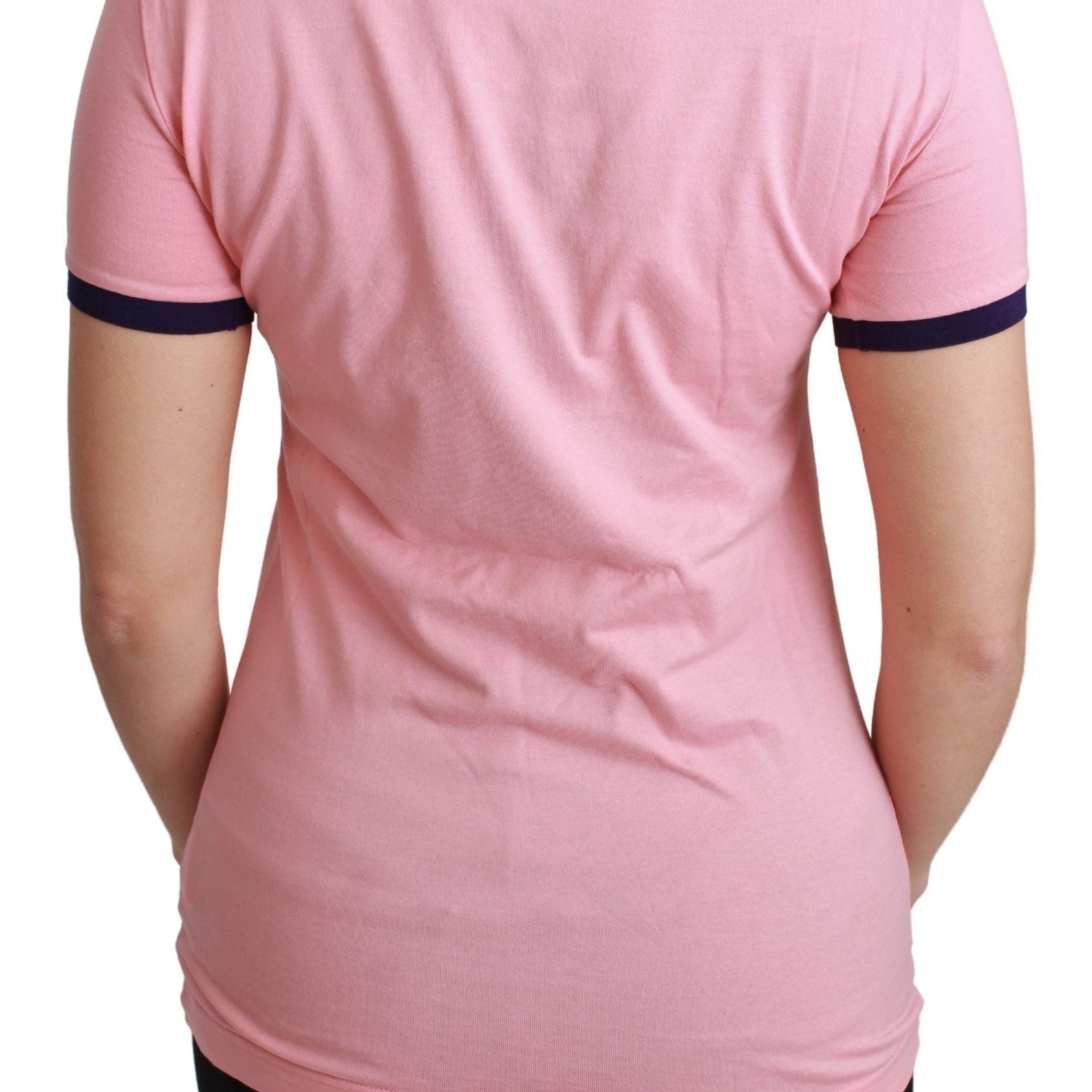 Dolce & Gabbana Pink YEAR OF THE PIG Top Cotton T-shirt