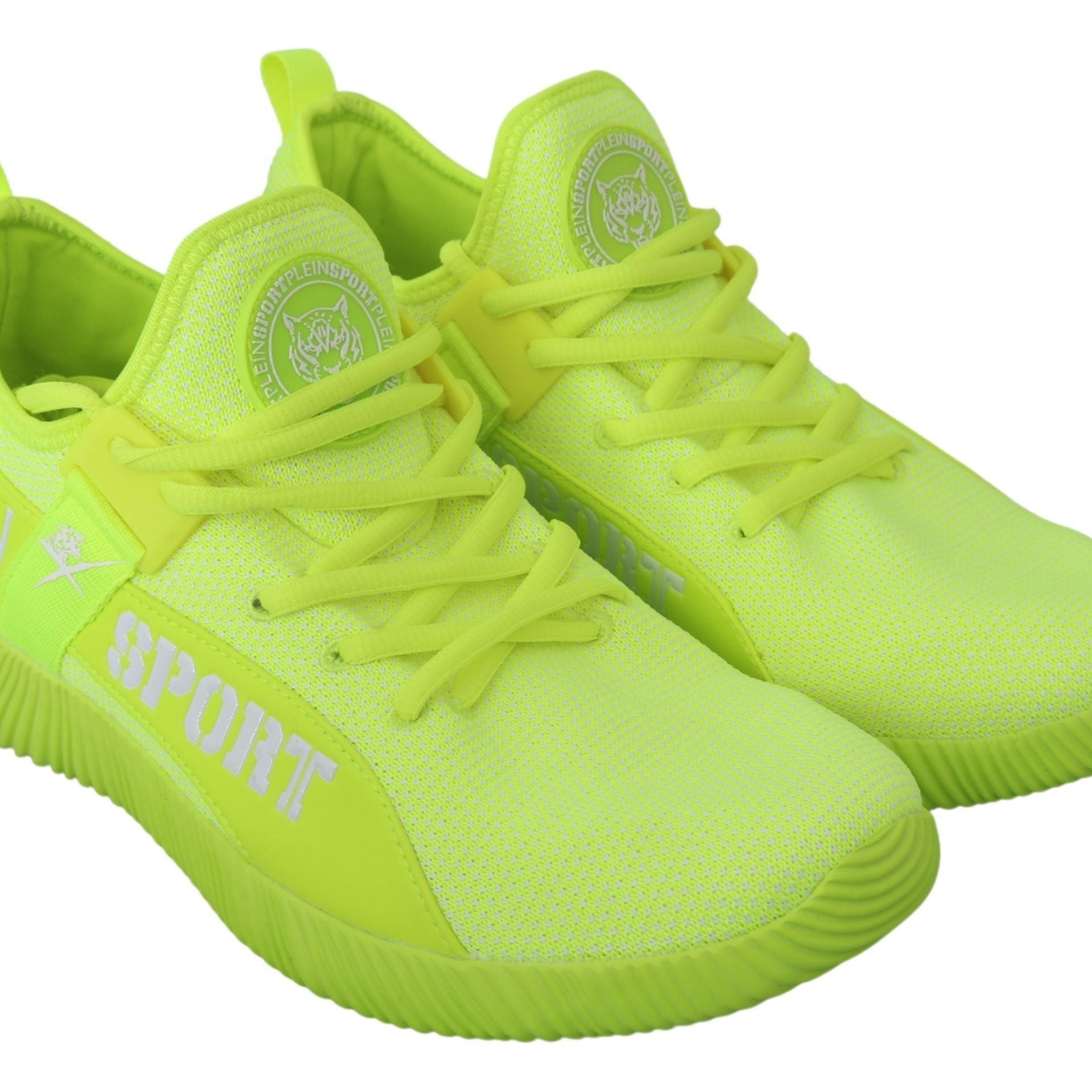 Philipp Plein Green CARTER Logo Hi-Top Sneakers Shoes
