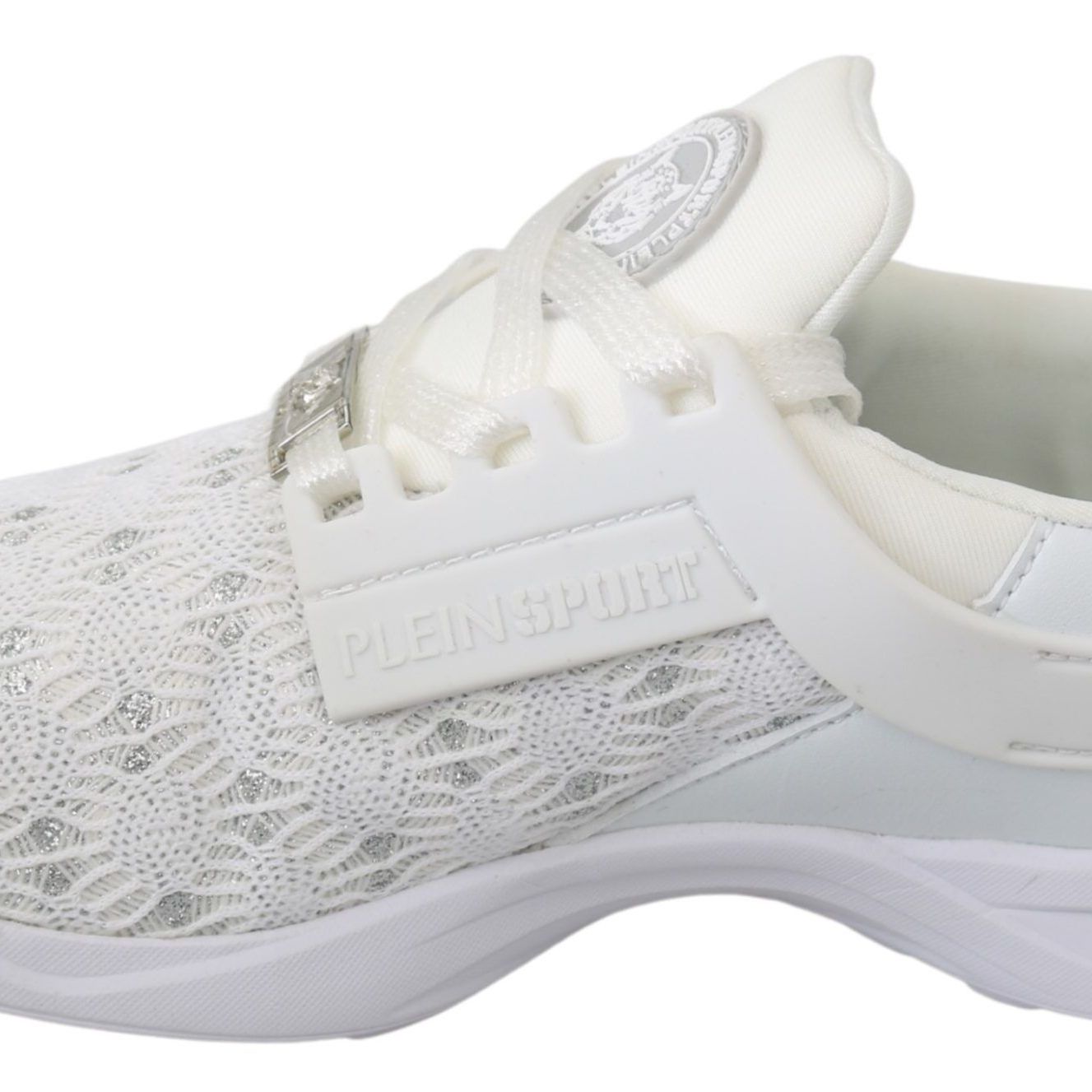 Philipp Plein White Polyester Casual Sneakers Shoes