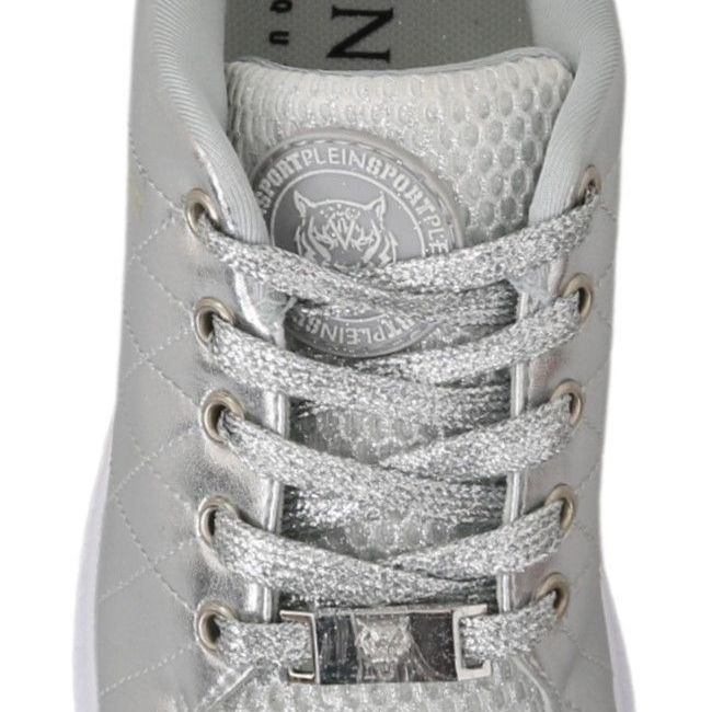 Philipp Plein Gisella Silver Polyester Sneakers Shoes