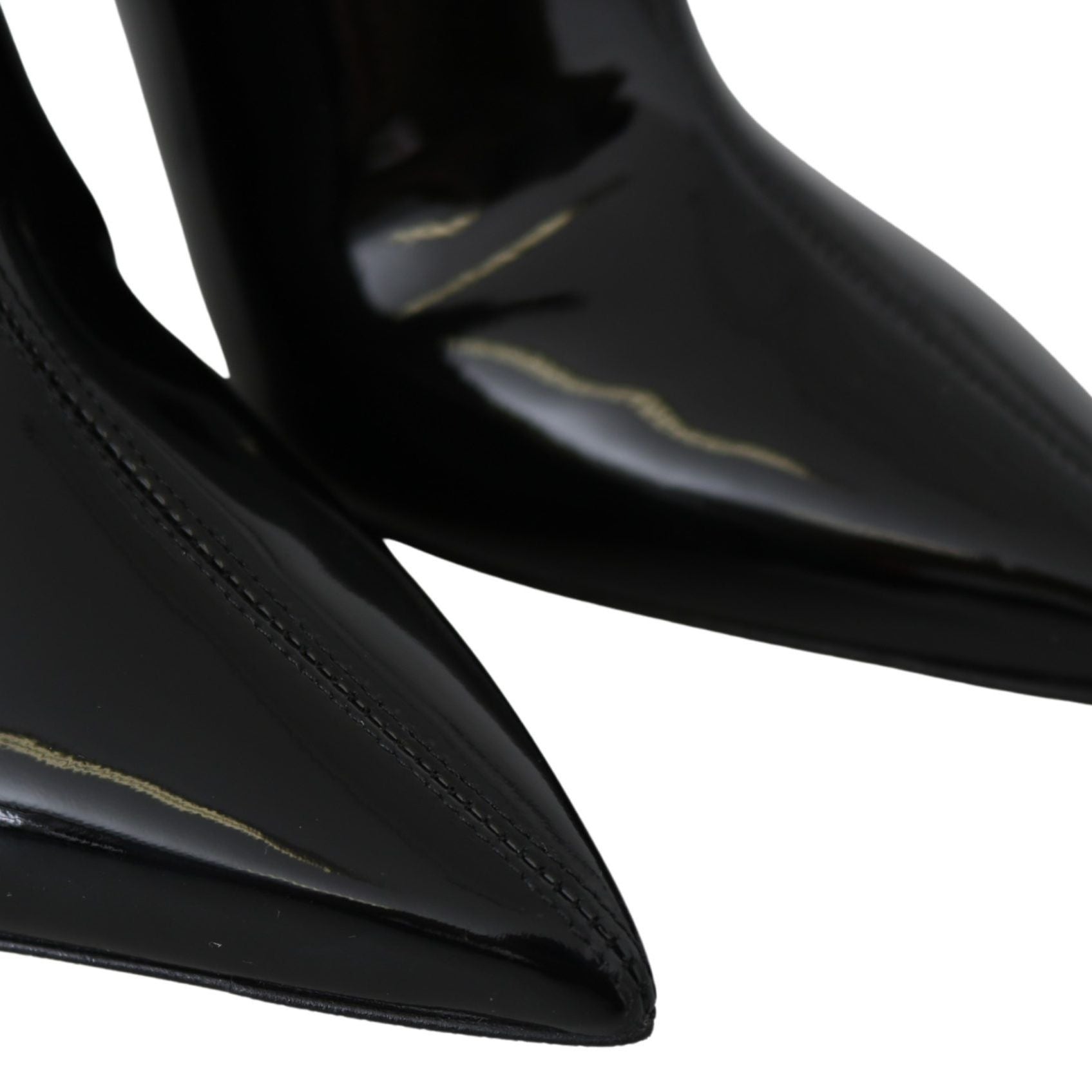 Jimmy Choo Black Leather Blaize 100 Pat Boots Shoes