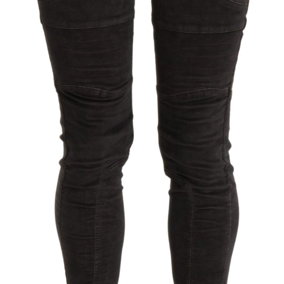 Ermanno Scervino Brown Velvet Capri Cropped Cotton Pants