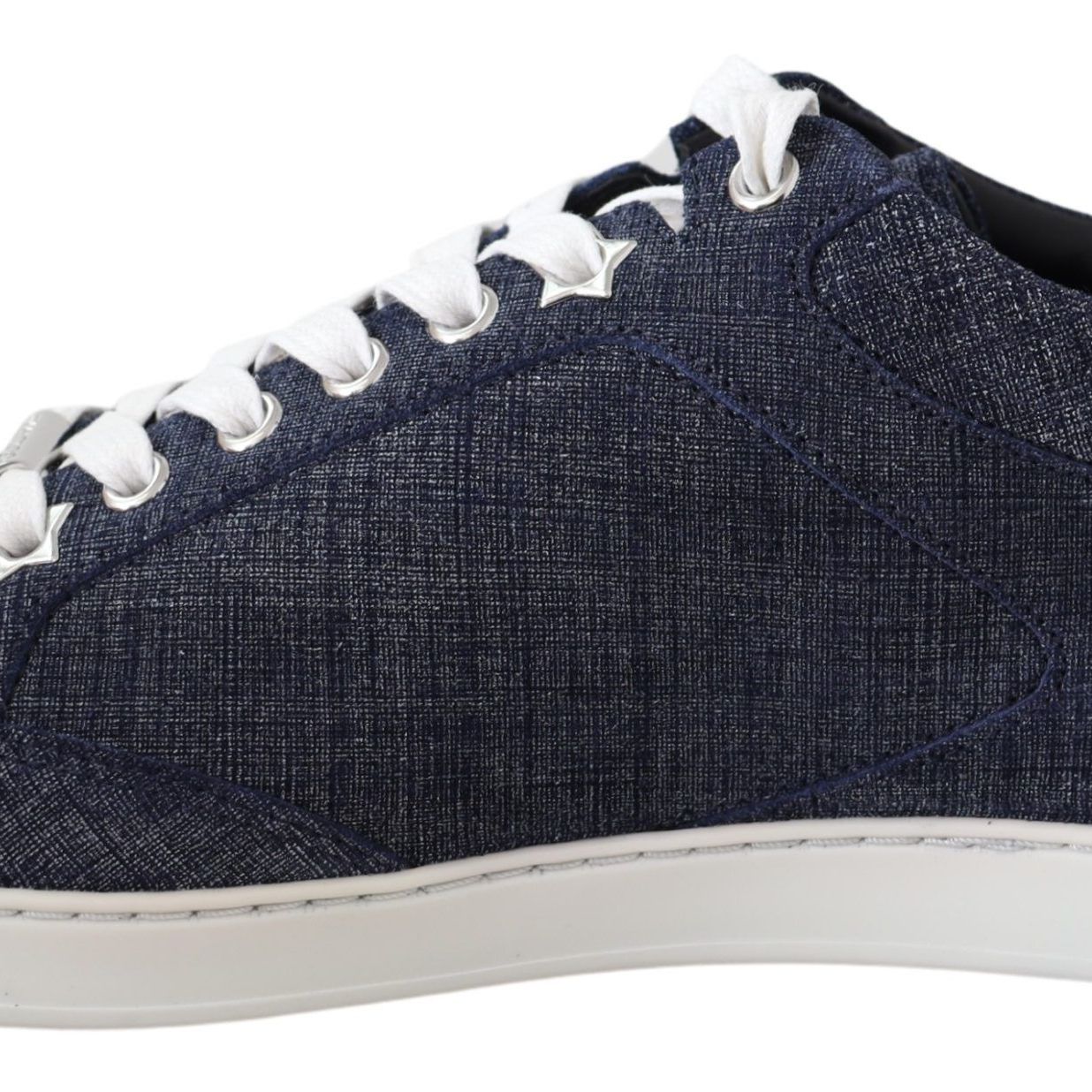 Jimmy Choo Miami Blue Denim Sneakers