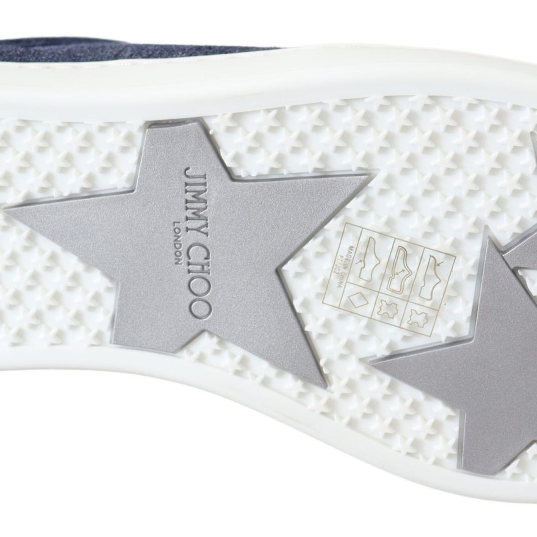 Jimmy Choo Miami Blue Denim Sneakers