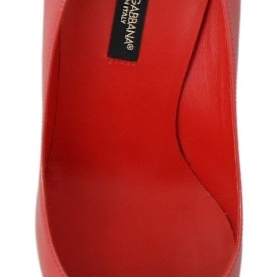 Dolce & Gabbana Dark Pink Patent Leather Heels Pumps
