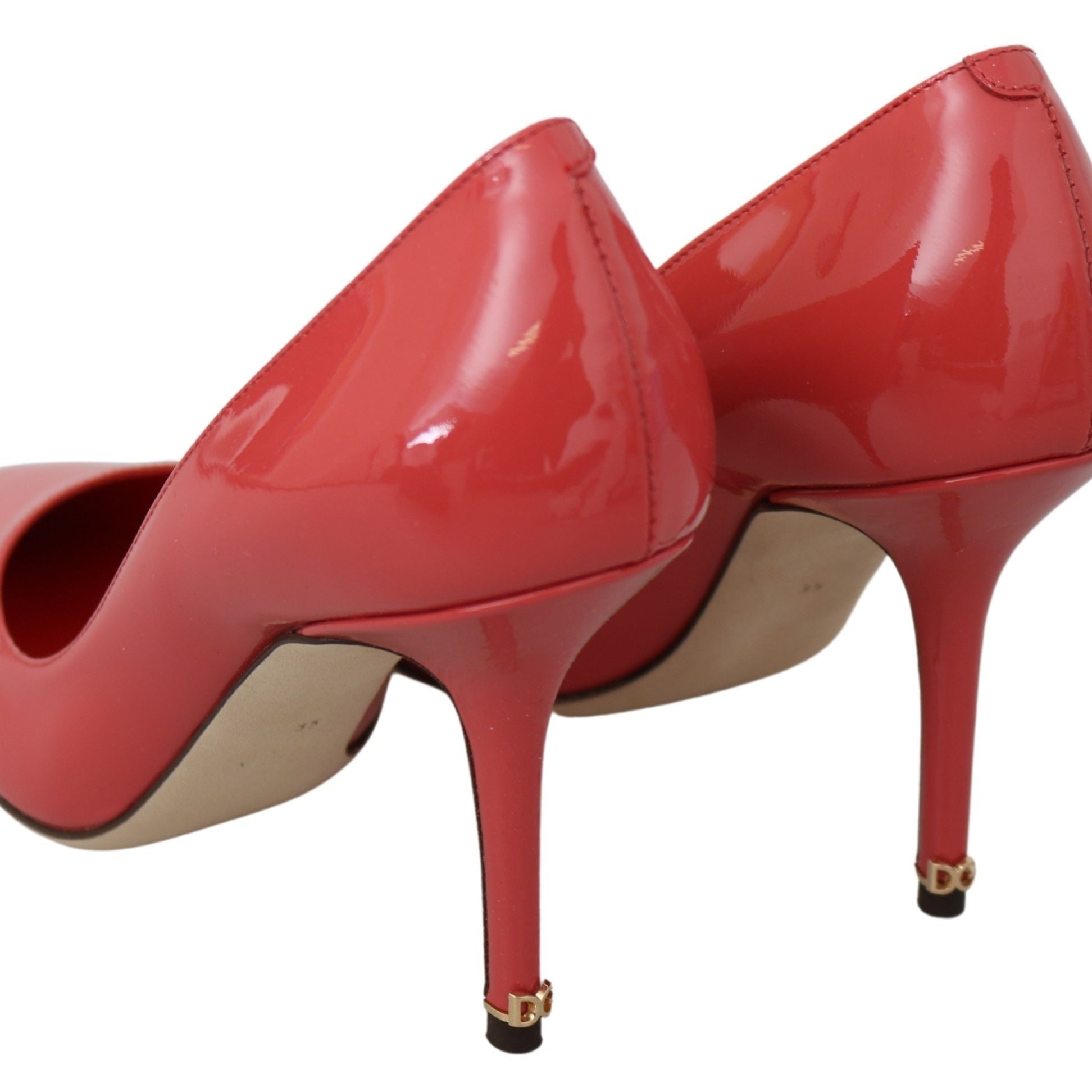 Dolce & Gabbana Dark Pink Patent Leather Heels Pumps