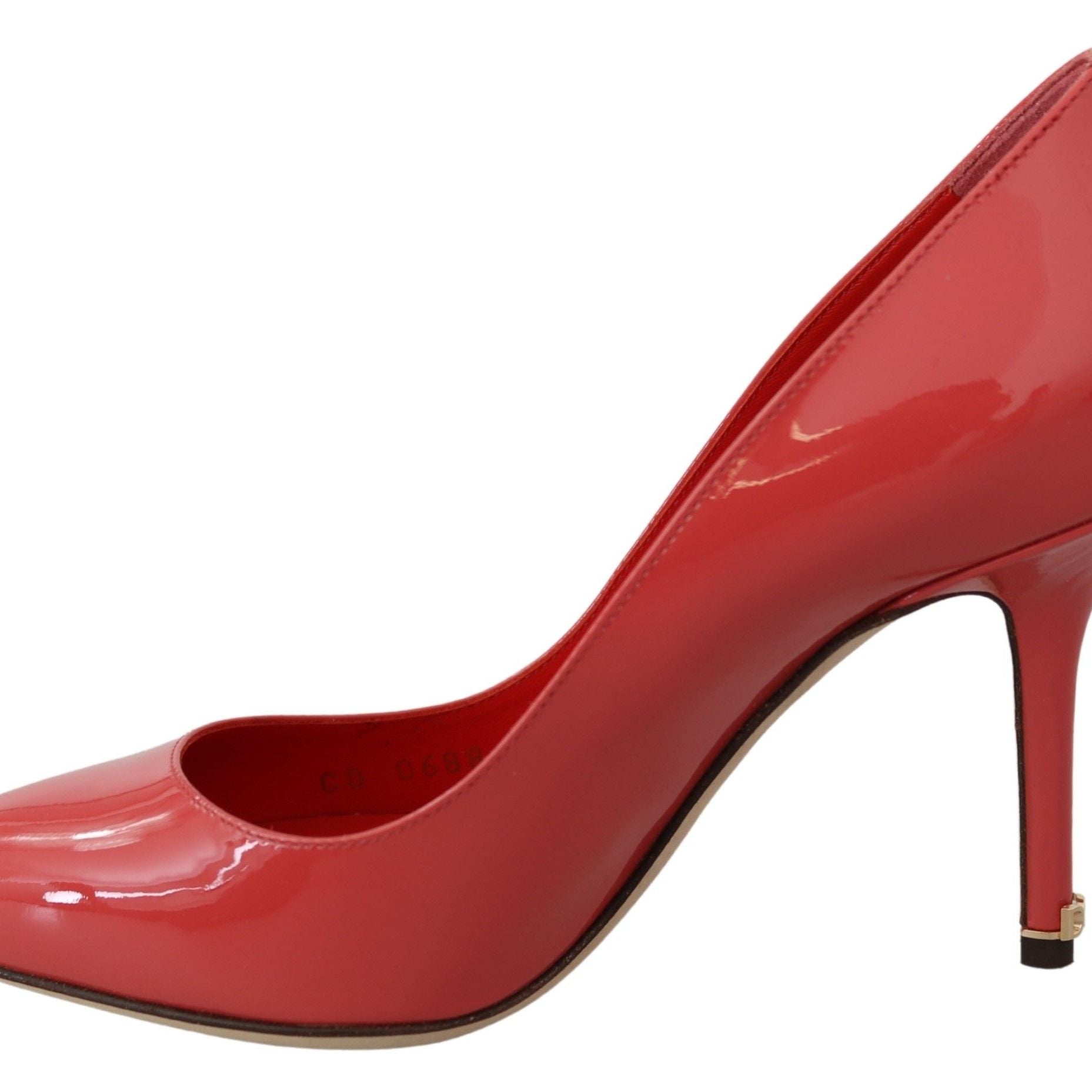 Dolce & Gabbana Dark Pink Patent Leather Heels Pumps