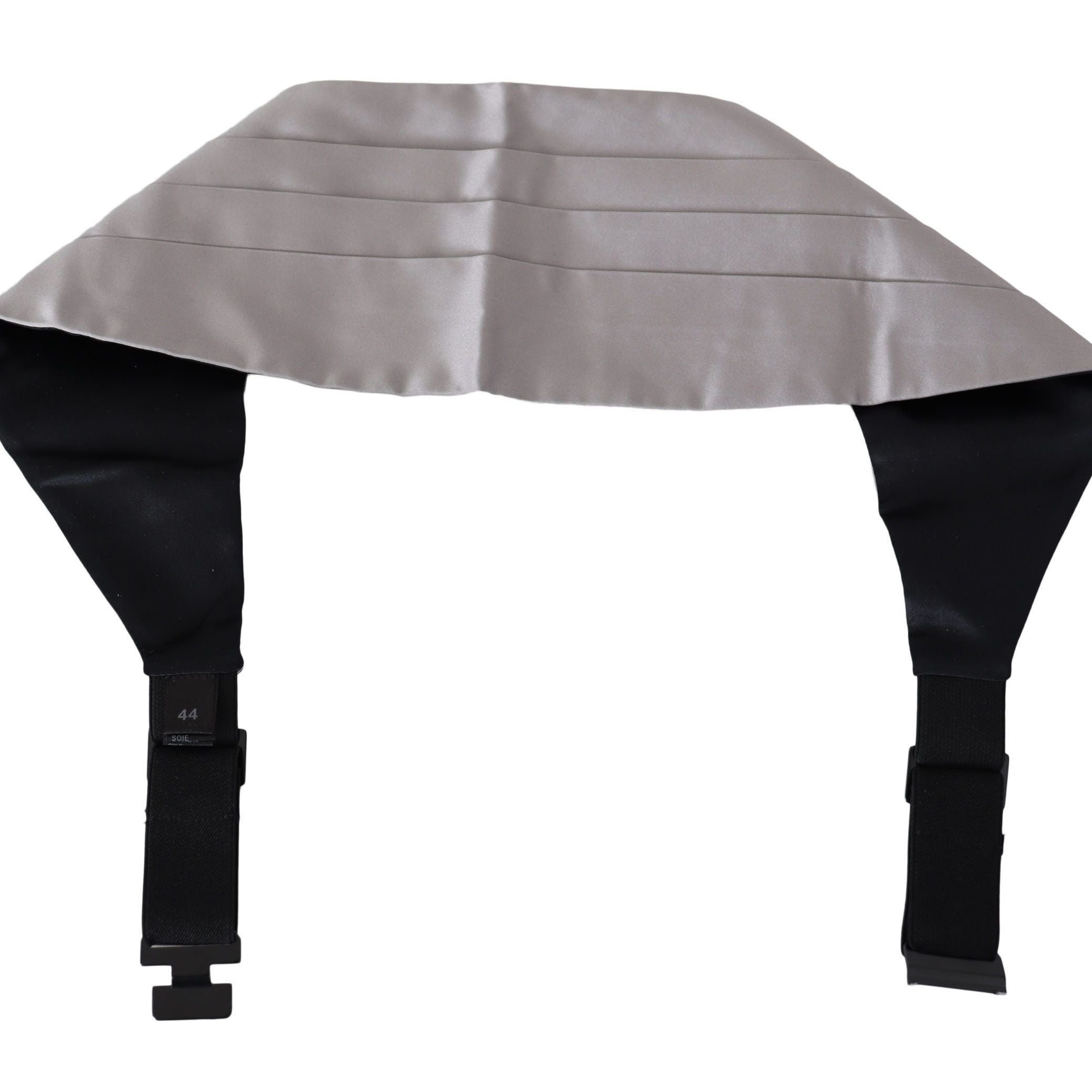 Dolce & Gabbana Gray Men Waist Belt 100% Silk Cummerbund