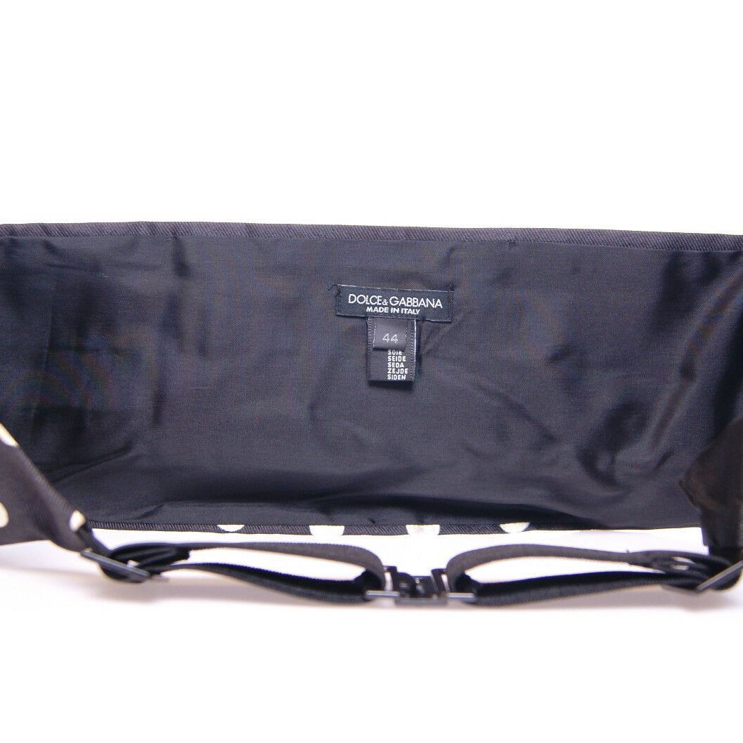 Dolce & Gabbana Black Waist Smoking Tuxedo Cummerbund Belt