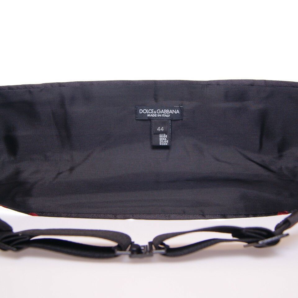 Dolce & Gabbana Black Waist Smoking Tuxedo Cummerbund Belt