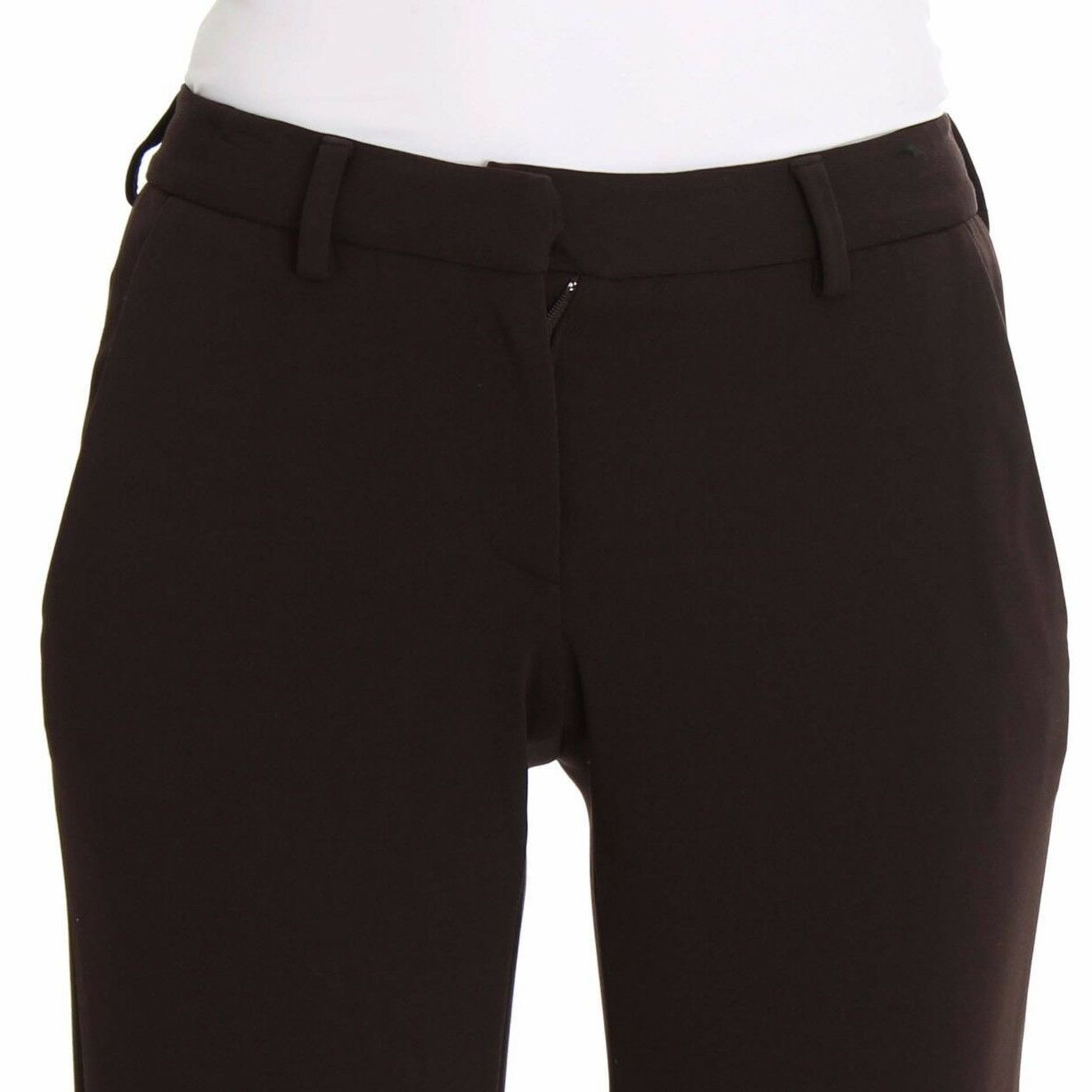 Ermanno Scervino Brown Stretch Casual Trousers Pants