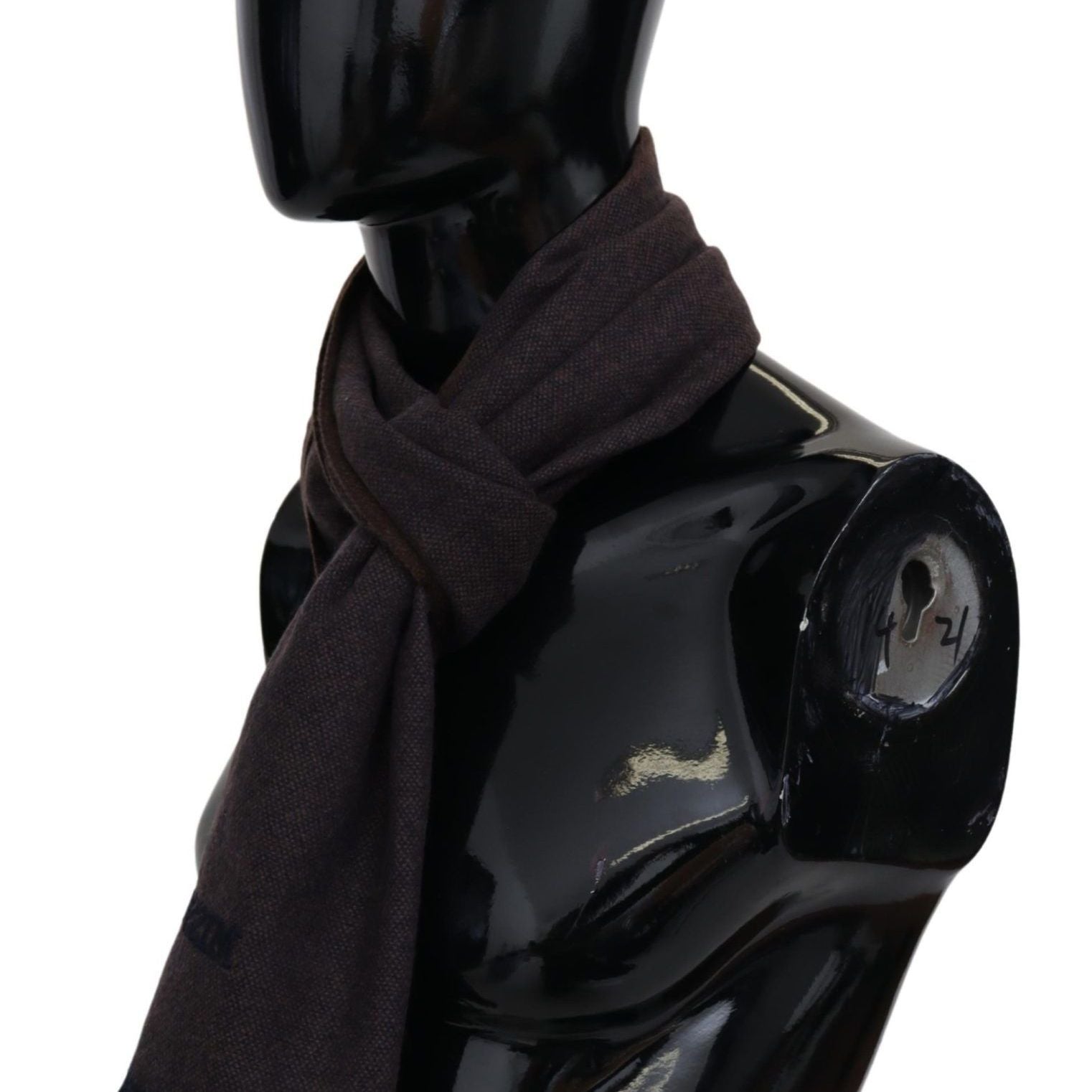 Missoni Brown 100% Cashmere Unisex Neck Wrap Fringes Scarf