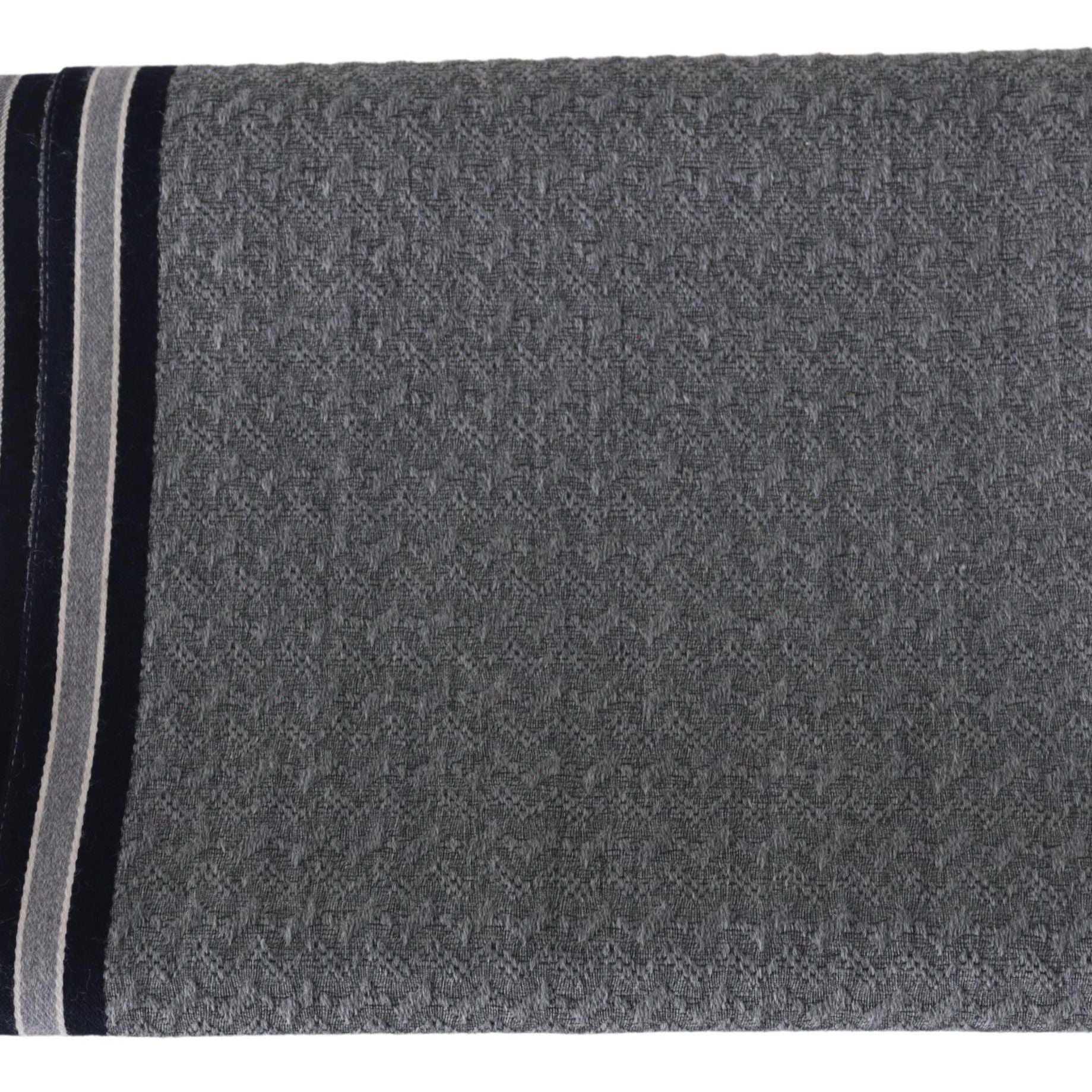 Missoni Gray Stripes Pattern 100% Wool Unisex Neck Wrap Scarf