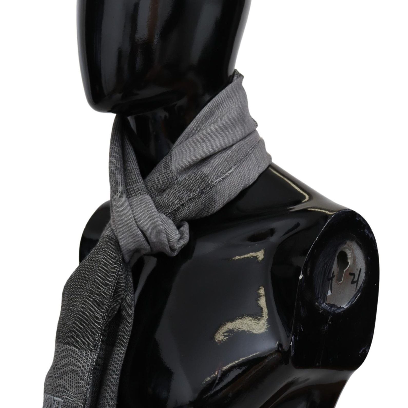 Missoni Gray Striped Wool Unisex Neck Wrap Fringes Scarf
