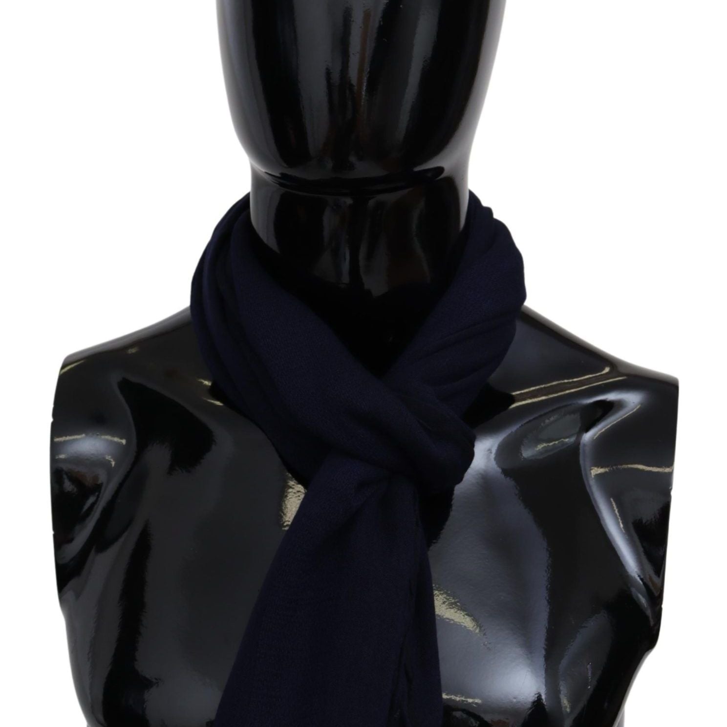 Missoni Blue Wool Knit Unisex Neck Wrap Scarf