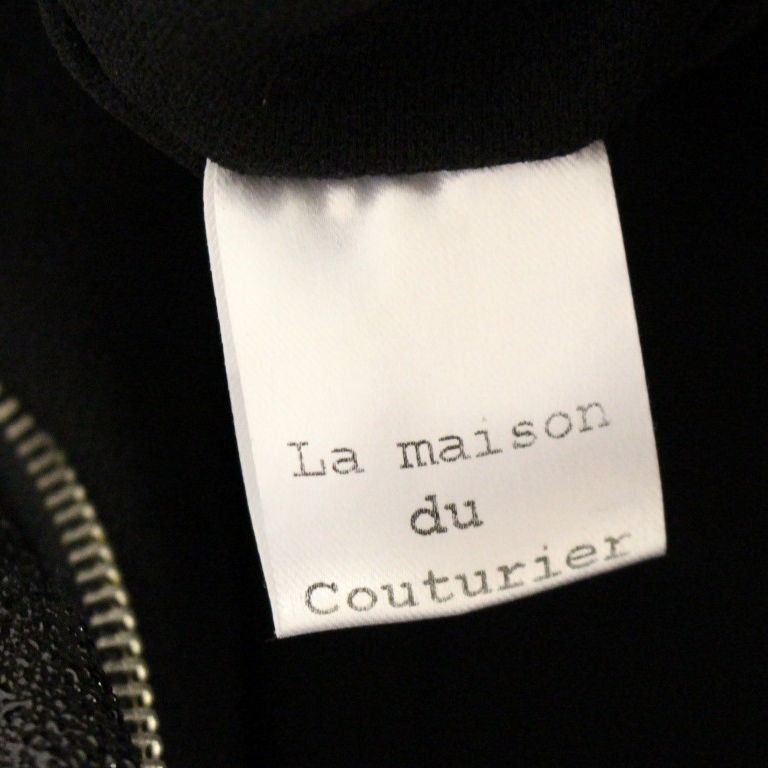 La Maison du Couturier Black Leather Jumpsuit