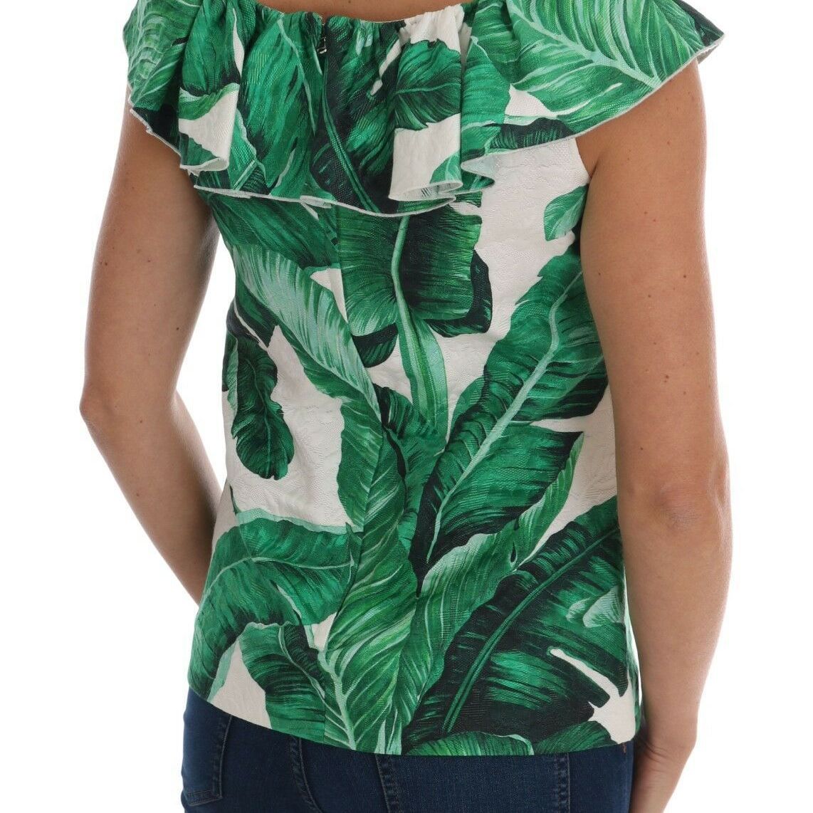 Dolce & Gabbana Pineapple Banana Sequins Blouse T-shirt