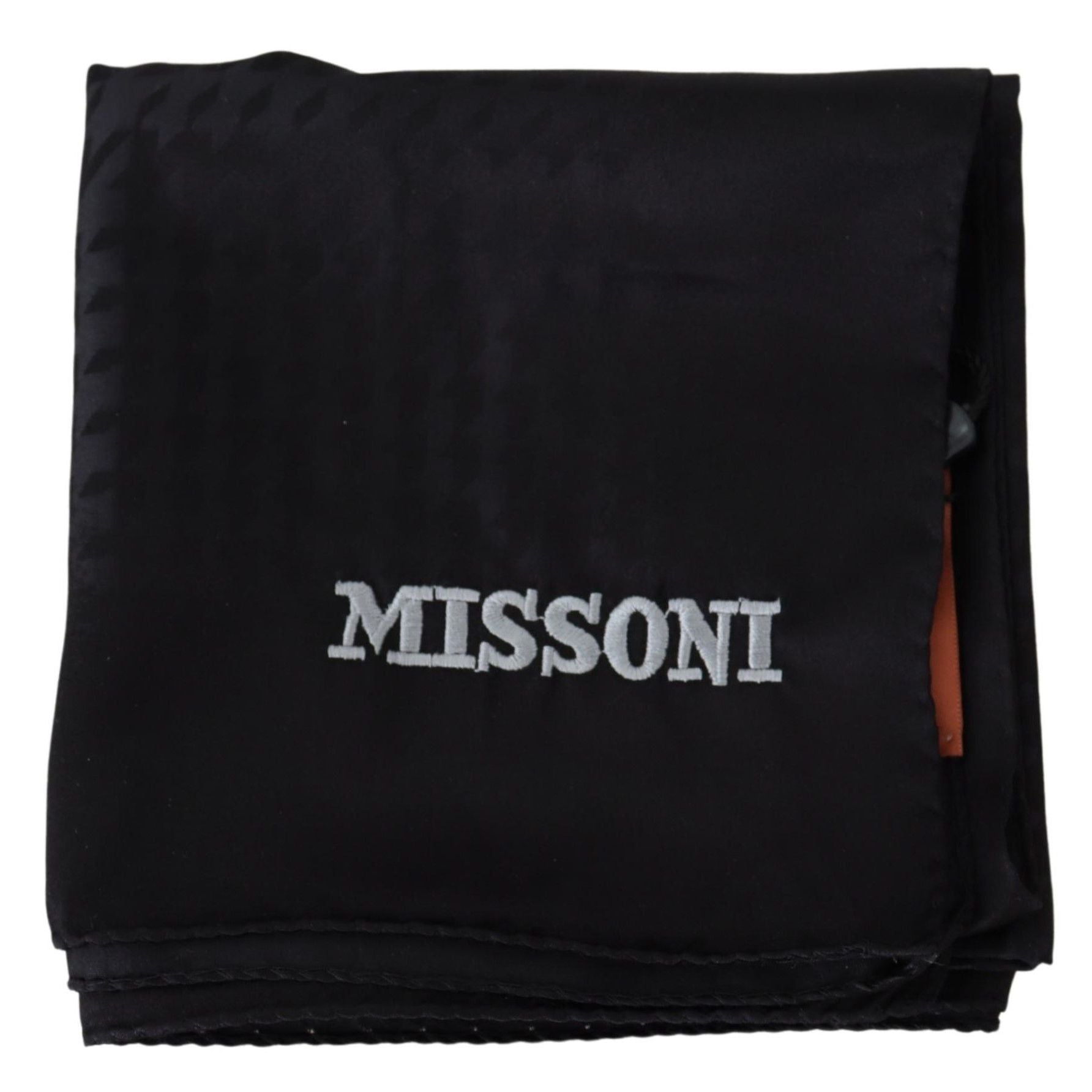 Missoni Black Wool Knit Unisex Neck Wrap Shawl Scarf