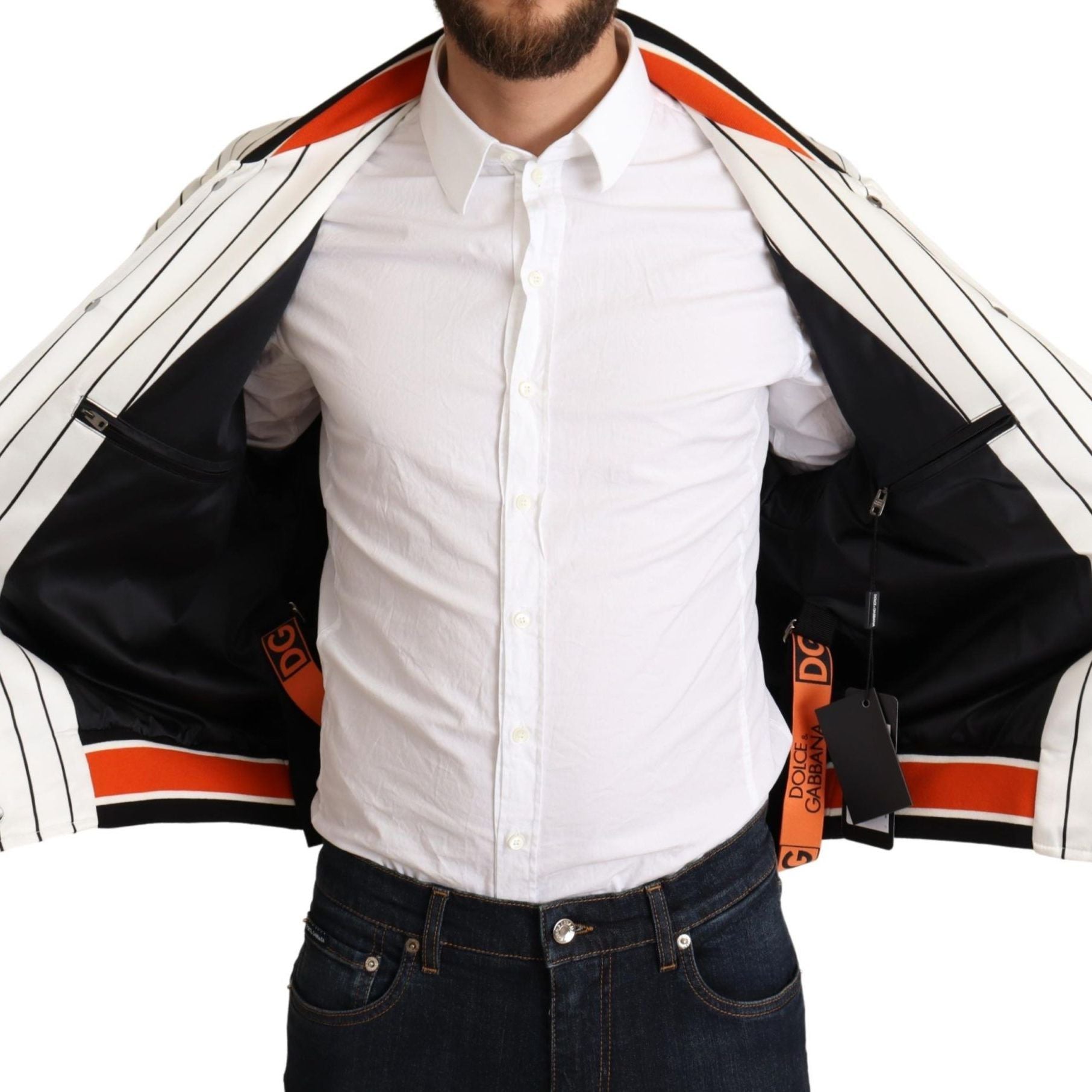 Dolce & Gabbana Multicolor Bomber King Logo #DGMILLENNIALS Jacket