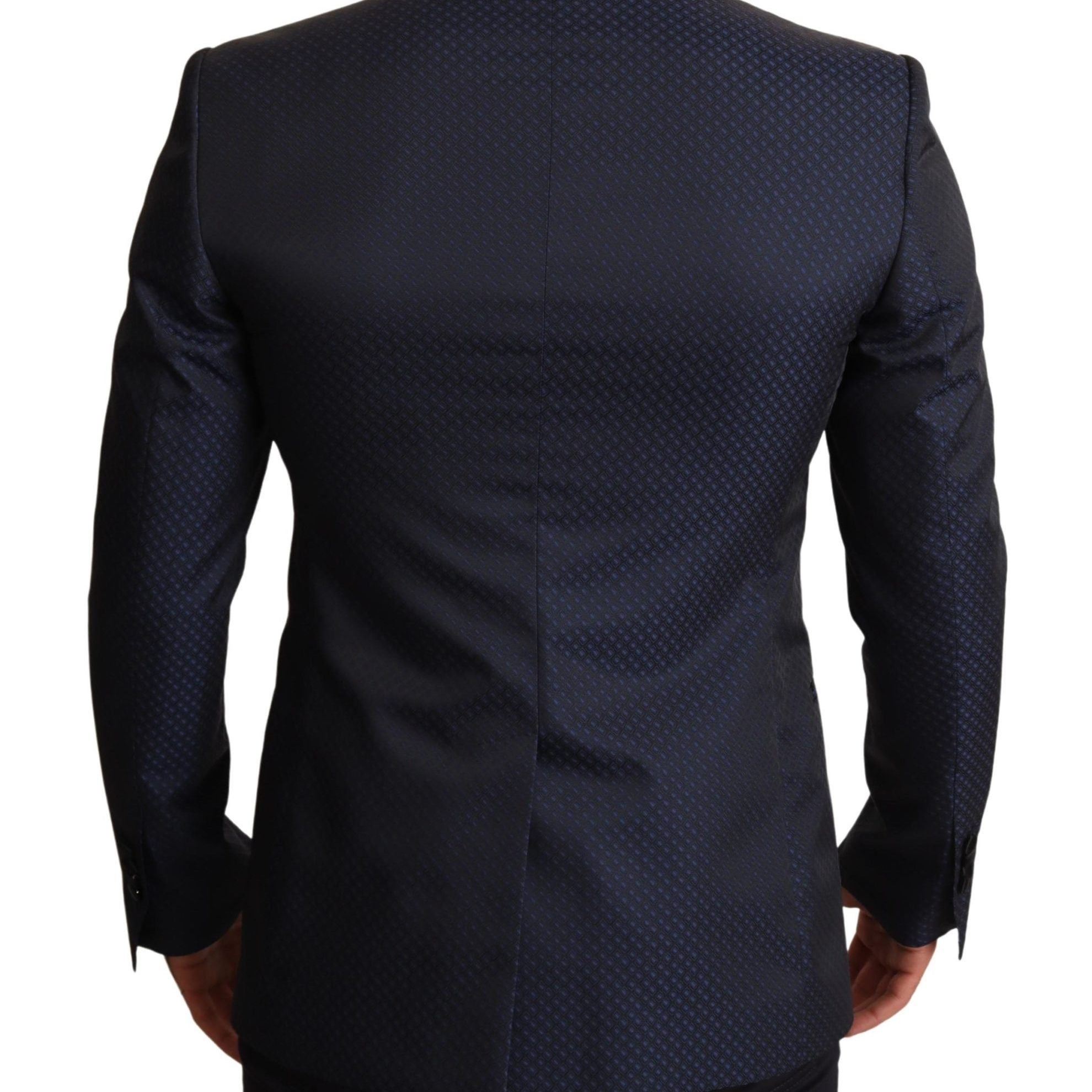 Dolce & Gabbana Blue Wool Slim Fit MARTINI Blazer Jacket