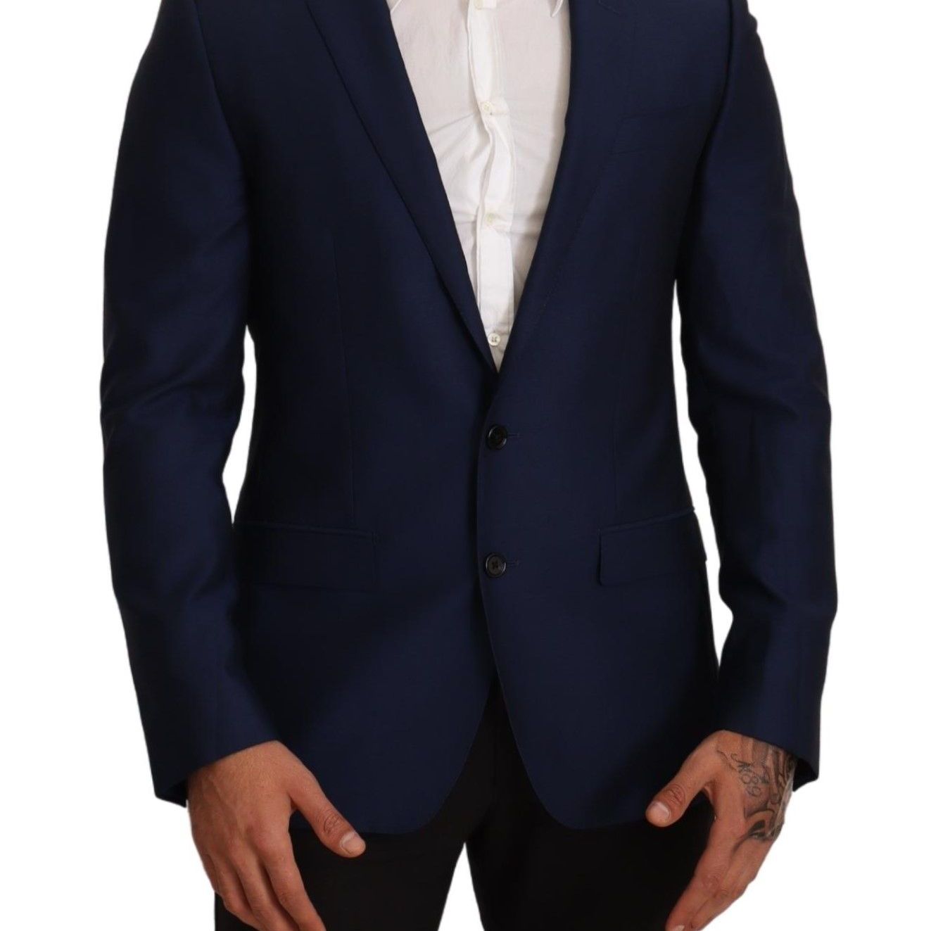 Dolce & Gabbana Navy Blue Slim Fit Jacket MARTINI Blazer