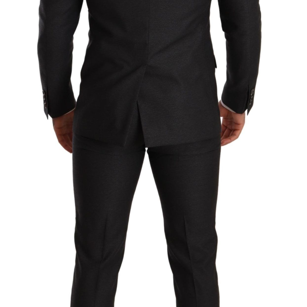 Dolce & Gabbana Gray Wool MARTINI Slim Fit Set Suit
