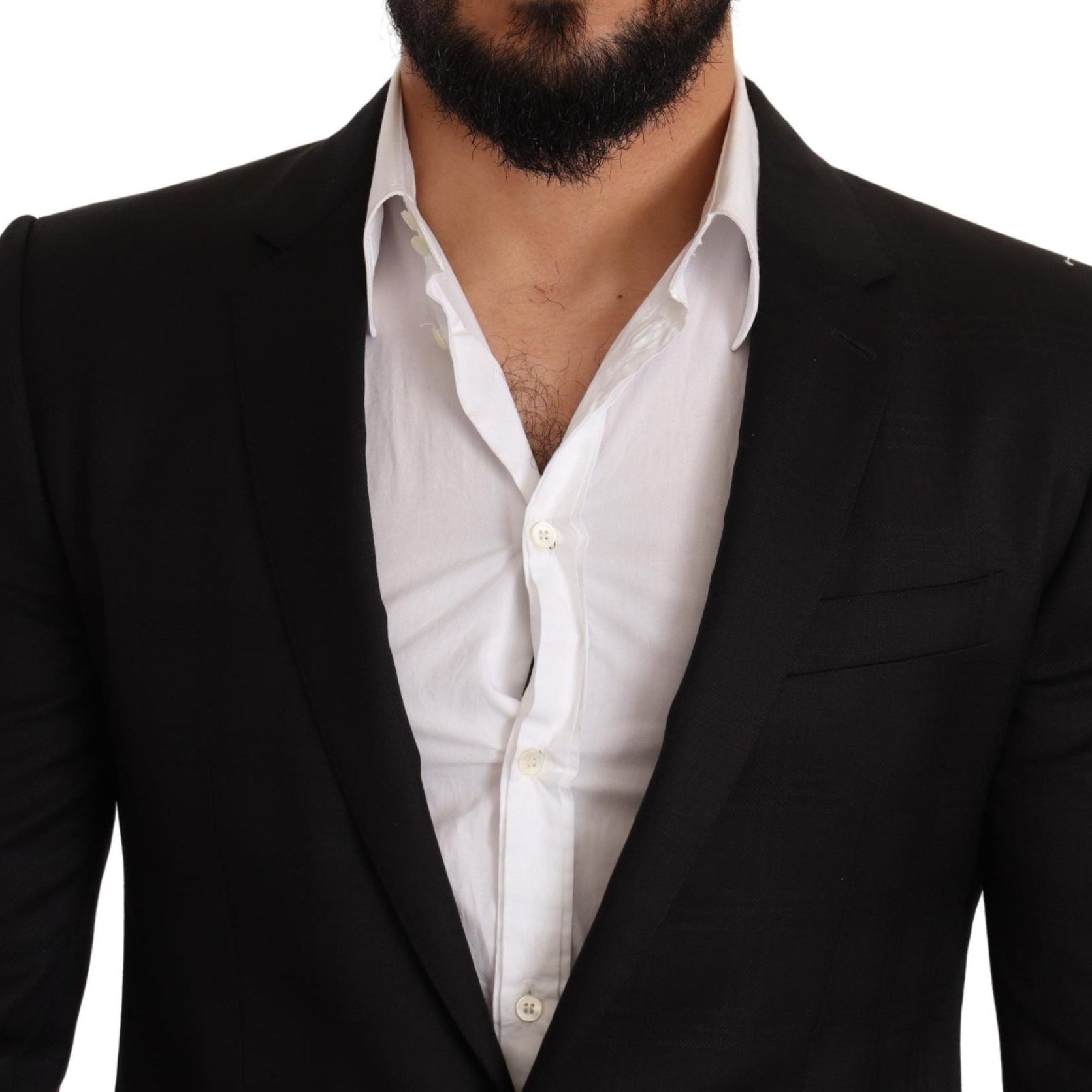 Dolce & Gabbana Black Check MARTINI SLIM FIT 2 Piece Suit