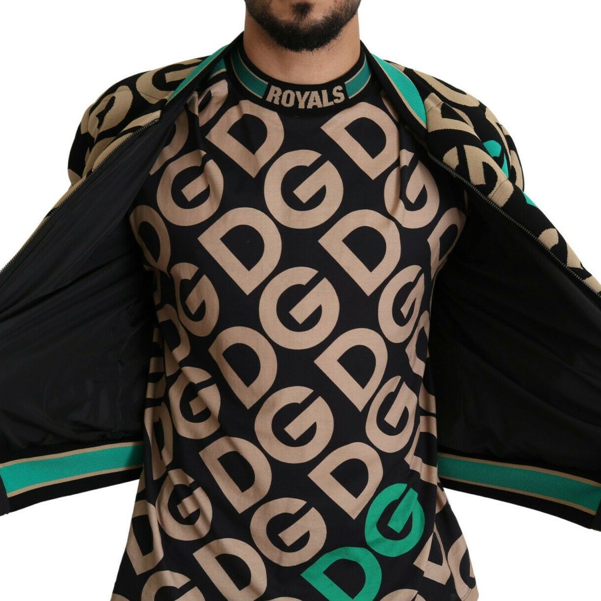 Dolce & Gabbana Multicolor DGMILLENNIALS Logo Print Jacket