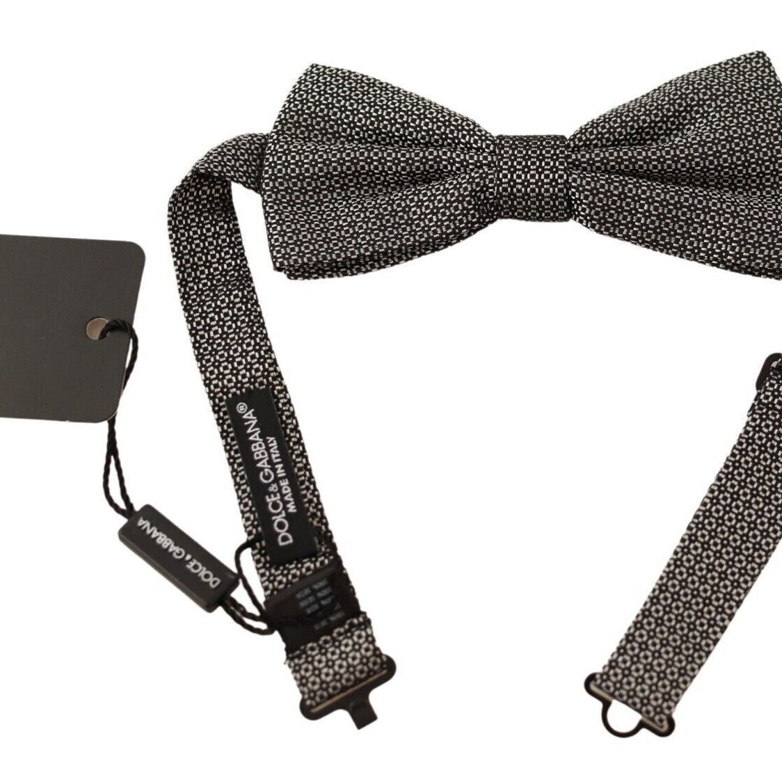 Dolce & Gabbana Multicolor Patterned Adjustable Neck Papillon Bow Tie