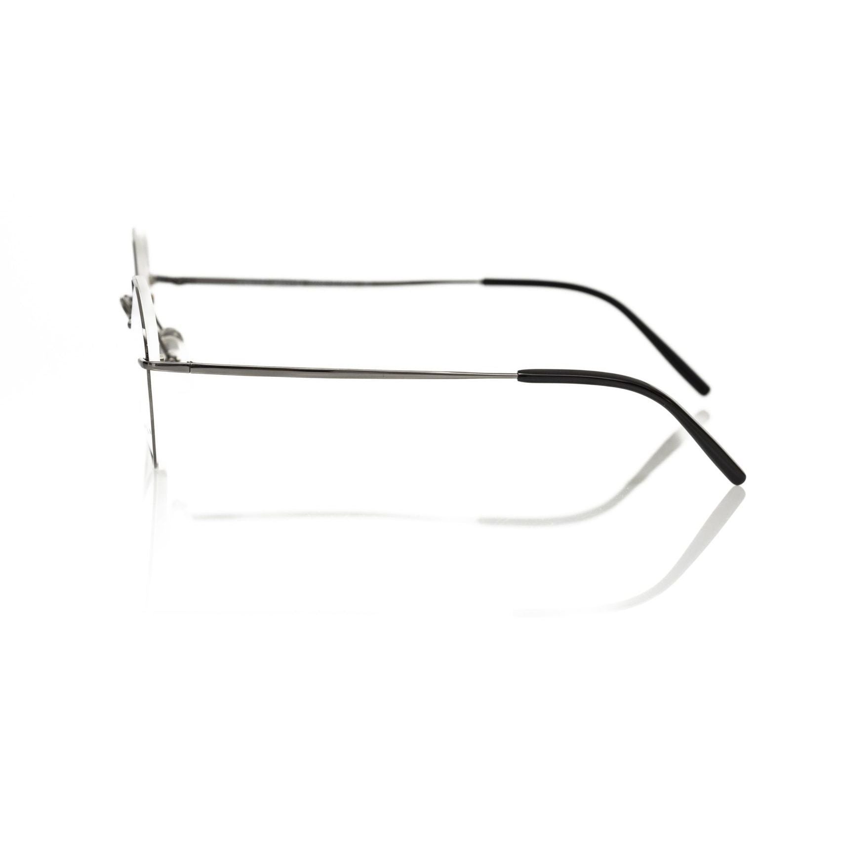 Frankie Morello Gray Metallic Men's Eyeglass Frame