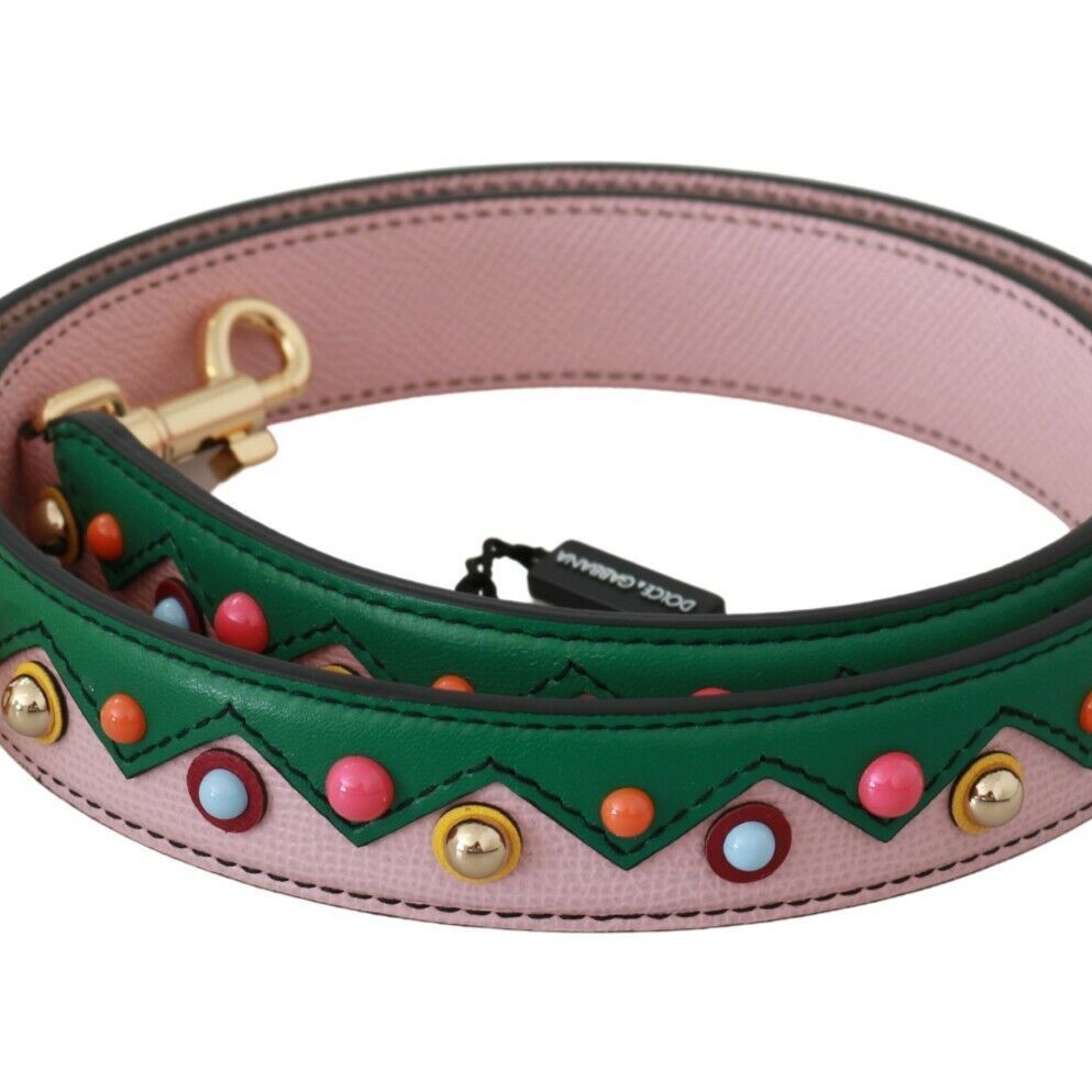 Dolce & Gabbana Shoulder Strap Leather Pink Handbag Accessory
