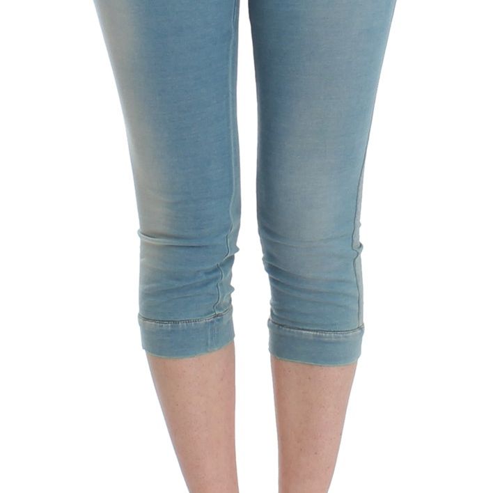 Ermanno Scervino Blue Capri Pants Cropped Jeans