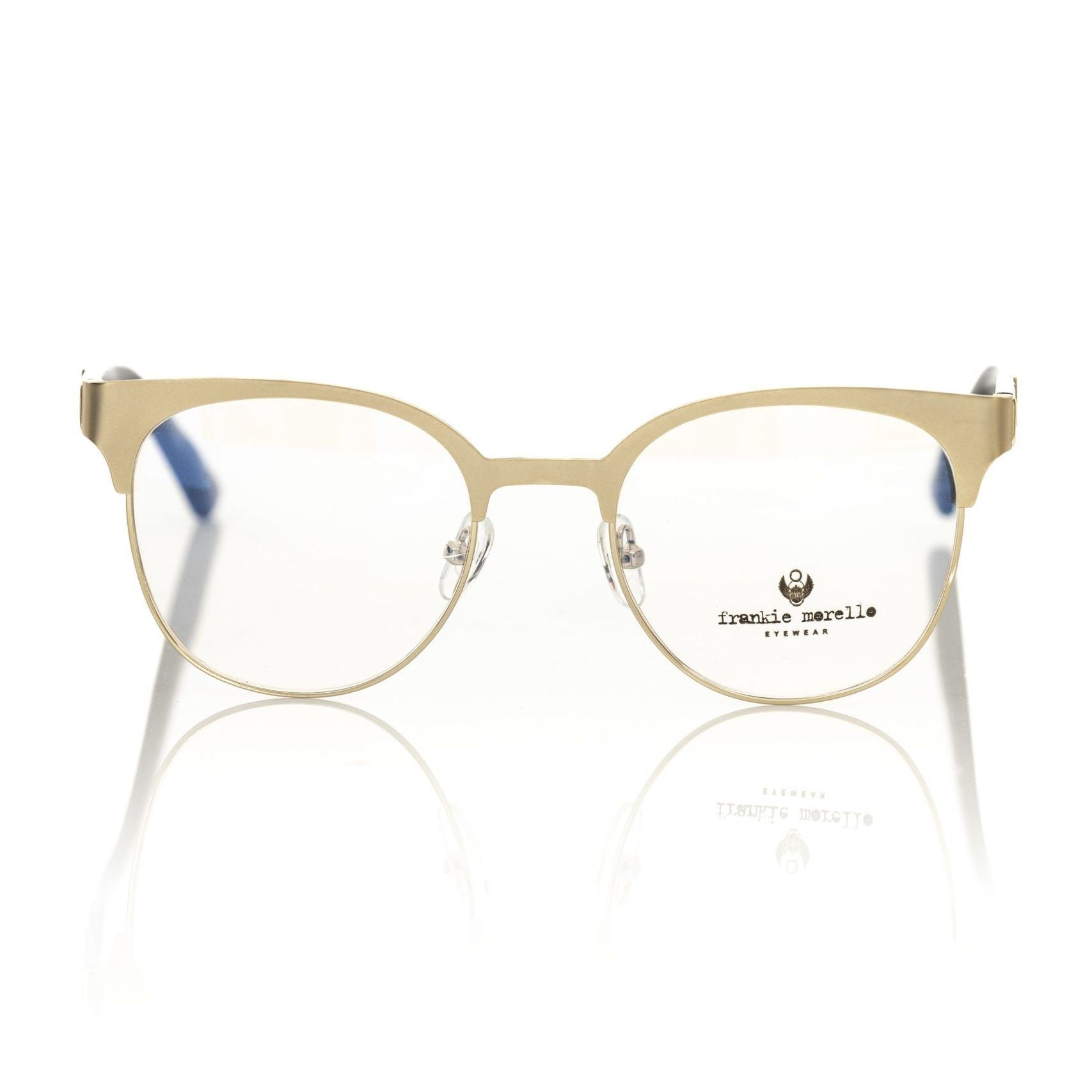 Frankie Morello Gold Metallic Women's Eyeglass Frame