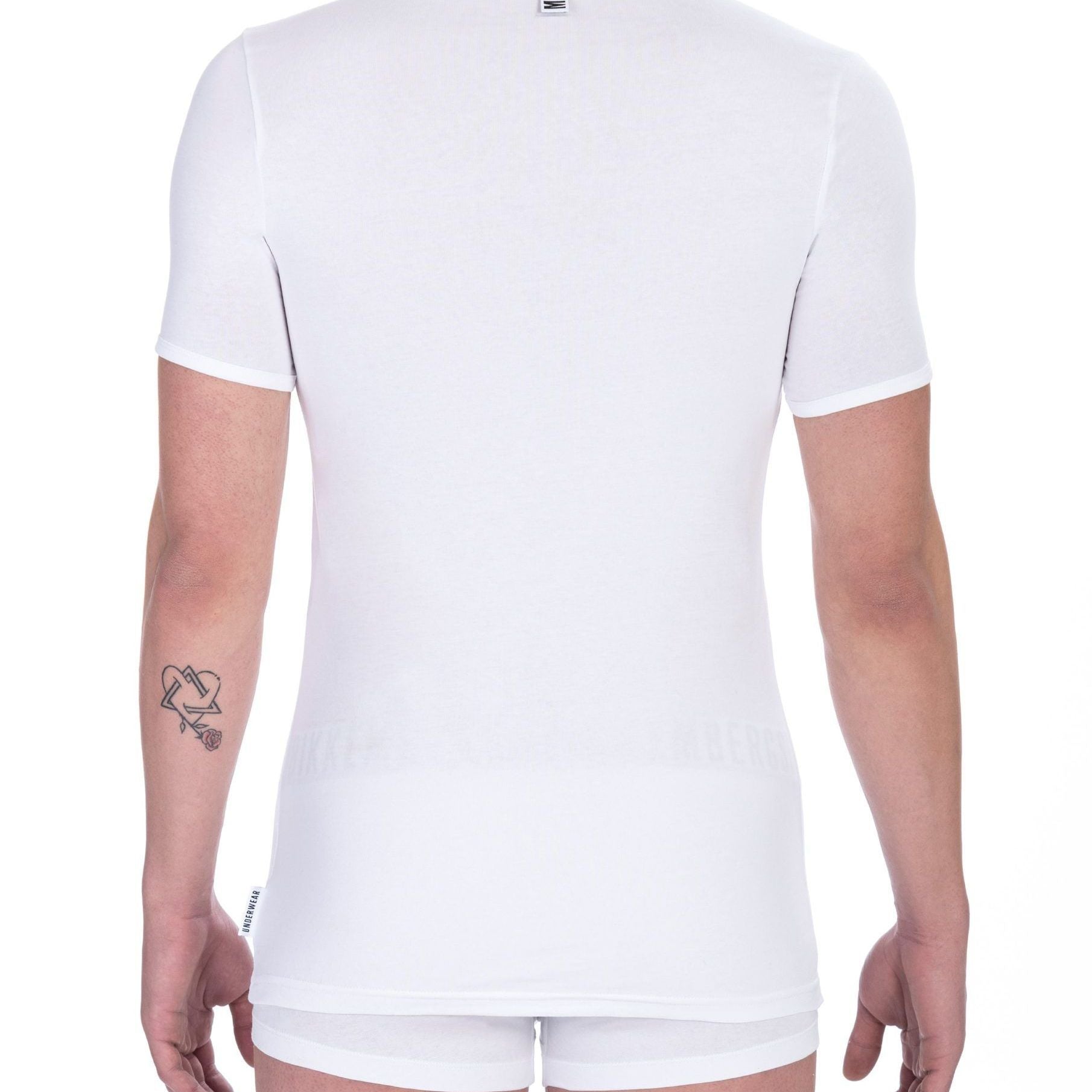 Bikkembergs White Cotton Men's T-Shirt