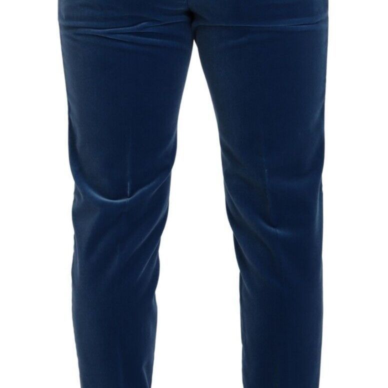 Dolce & Gabbana Blue SICILIA Velvet Slim Fit 2 Piece Suit