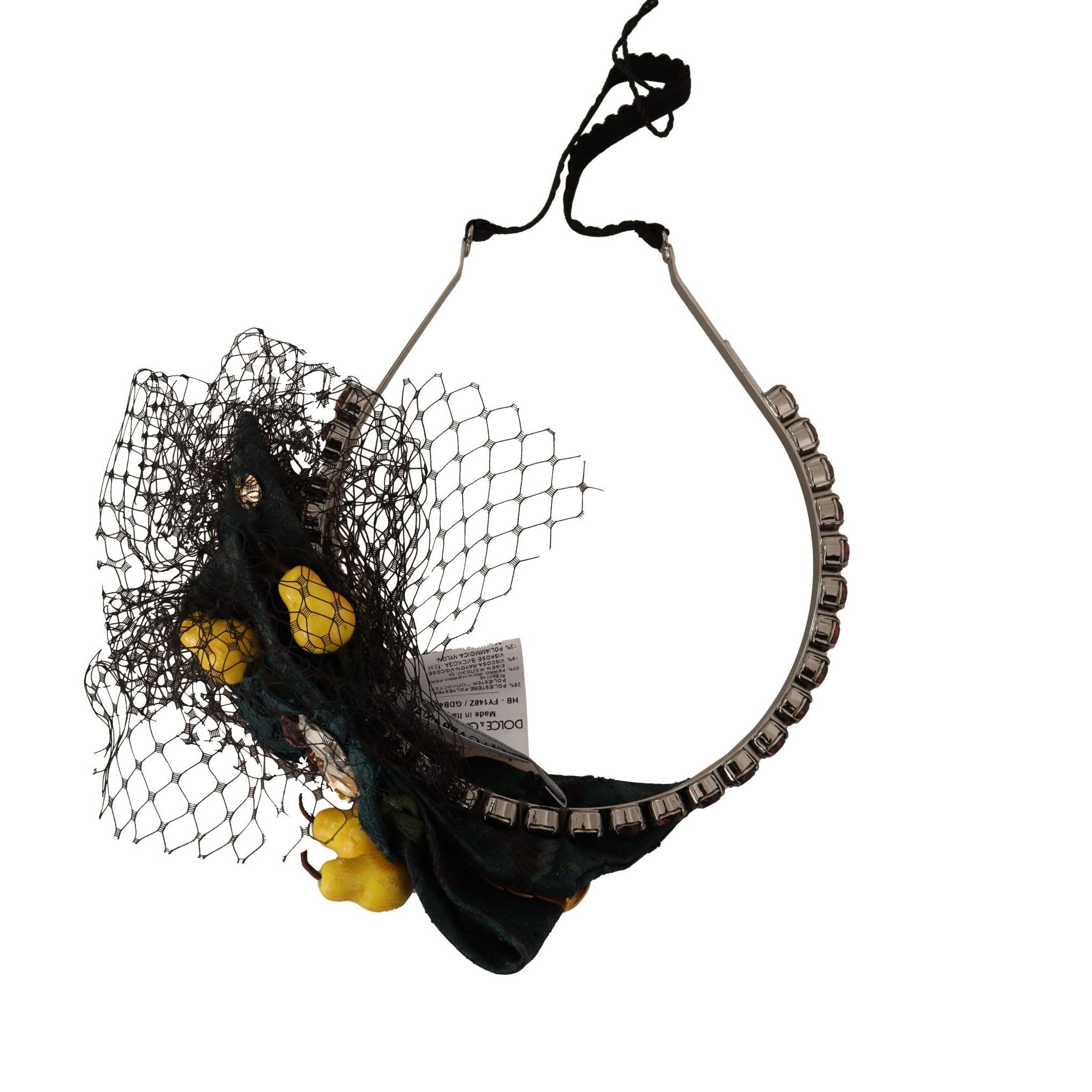 Dolce & Gabbana Purple Crystal Diadem Headband Lemons Sicily Tiara